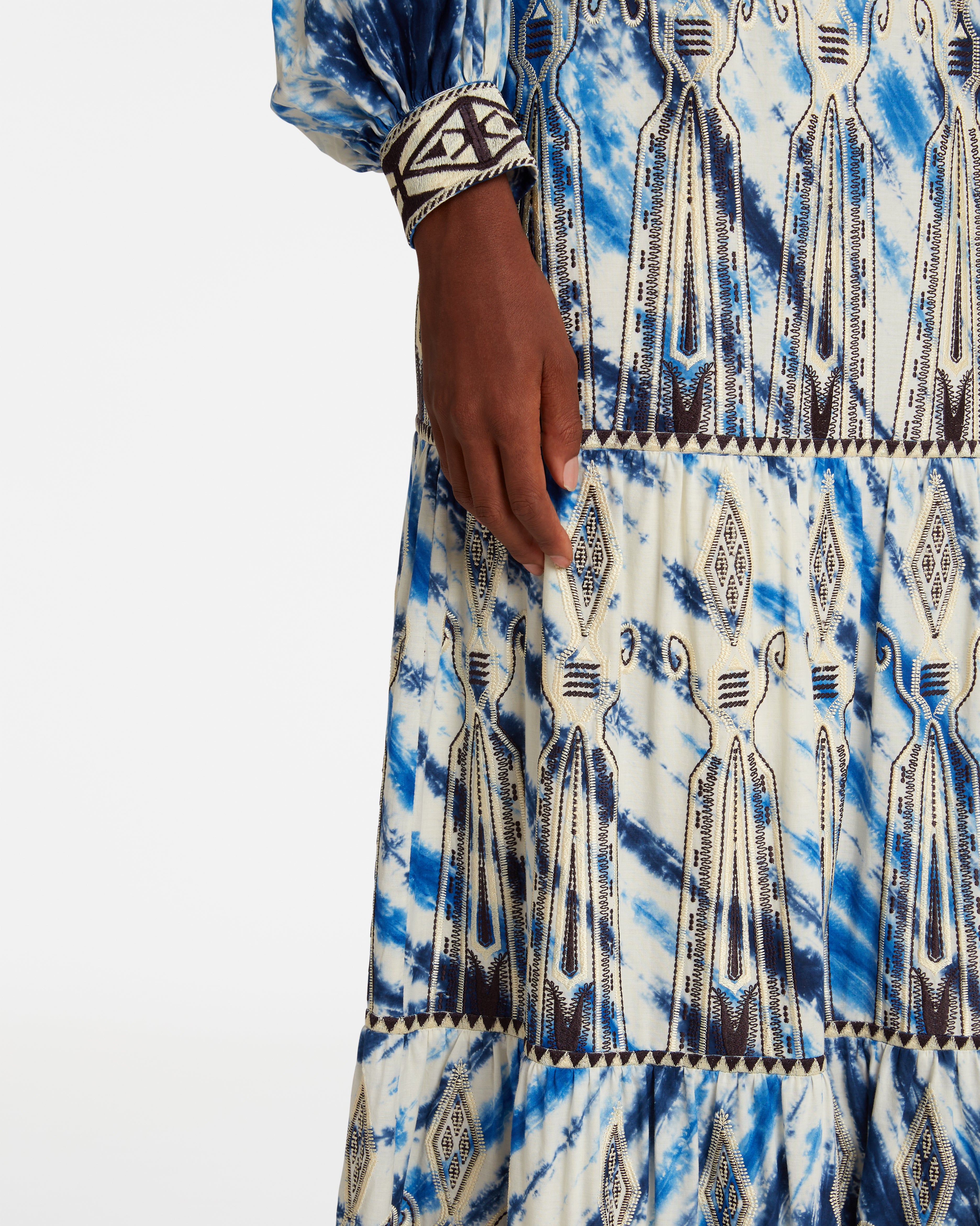 Elda Skirt With Tie Dye Embroidery