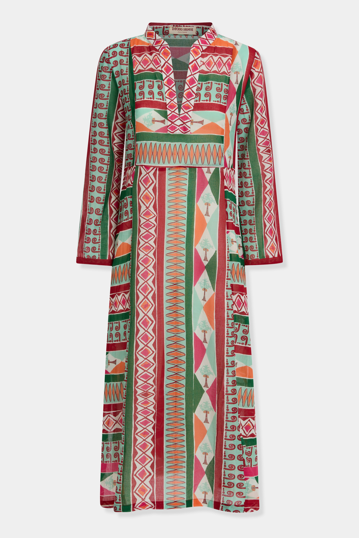 Giada Caftan in Arlecchino Print
