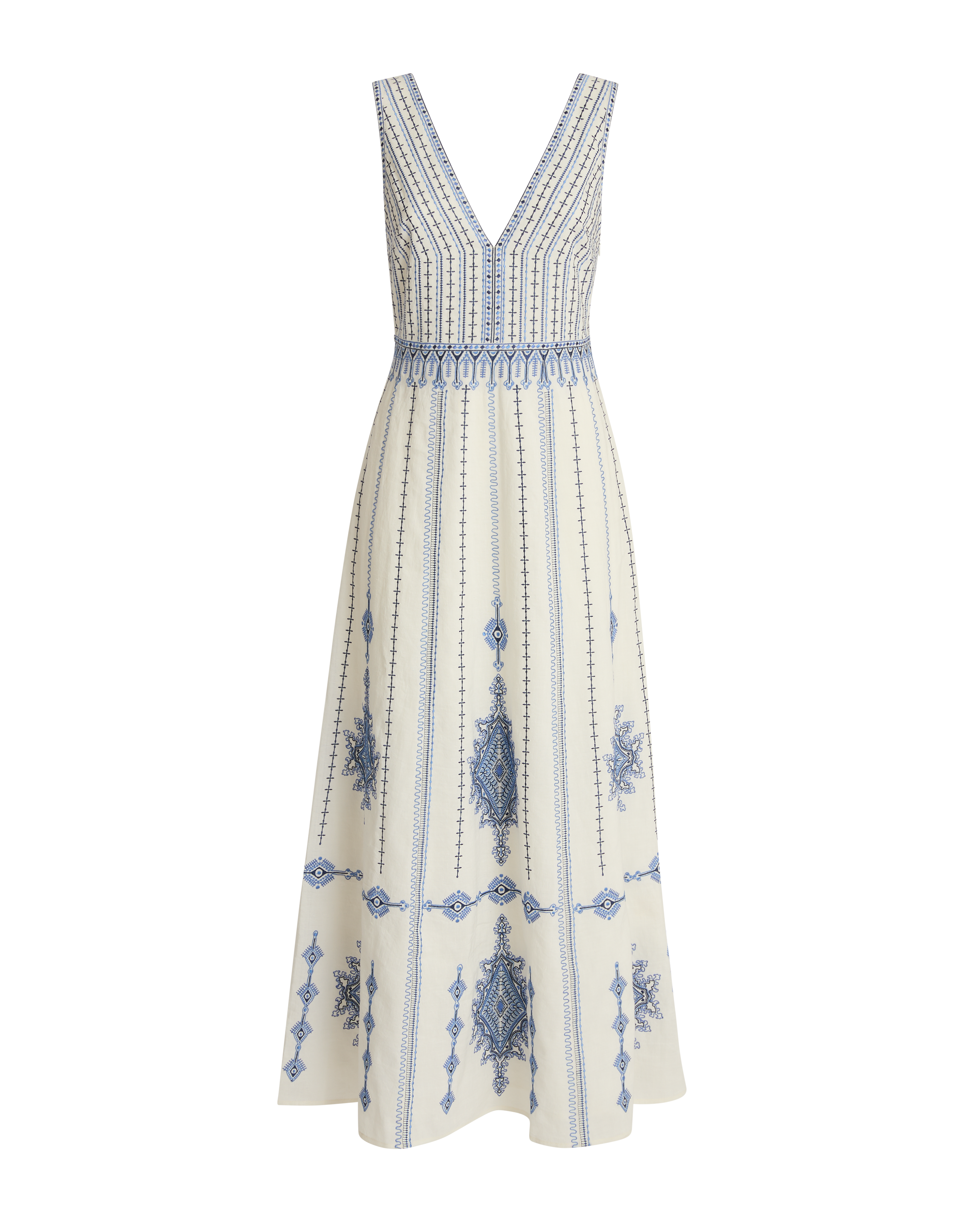 Nellie Dress With Astragal Embroidery