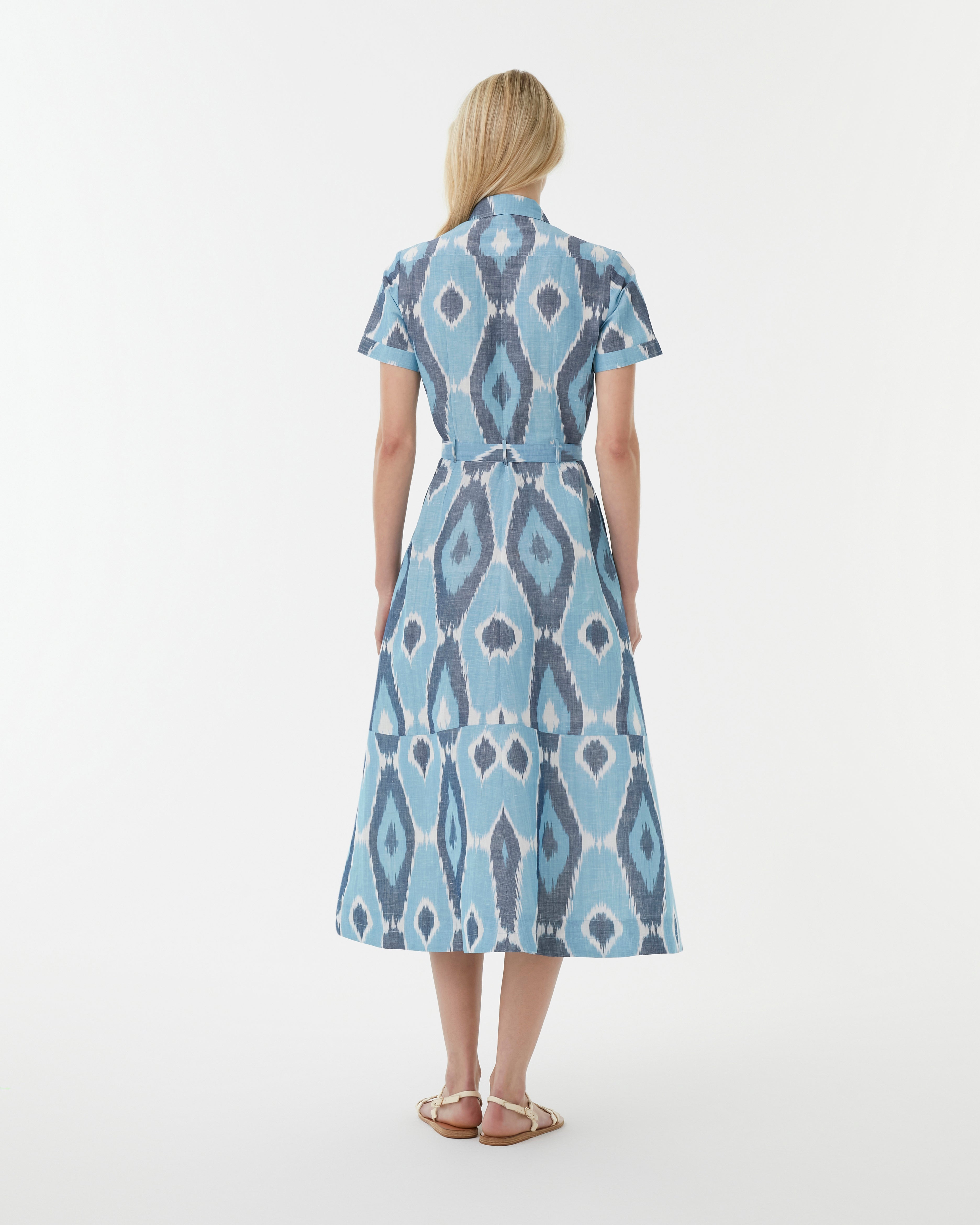 Giselle Dress in Diamond Ikat