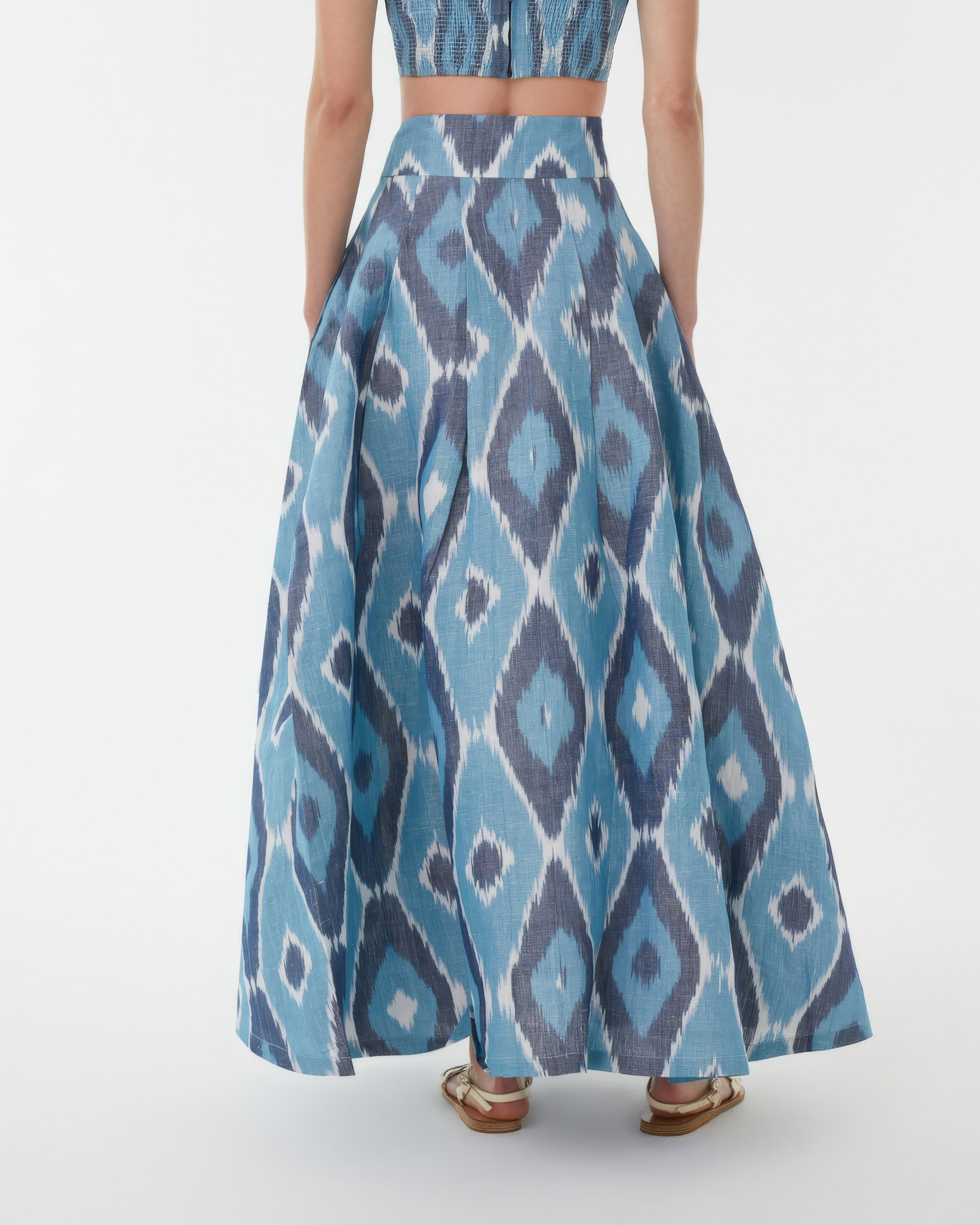 Flaminia Skirt in Diamond Ikat