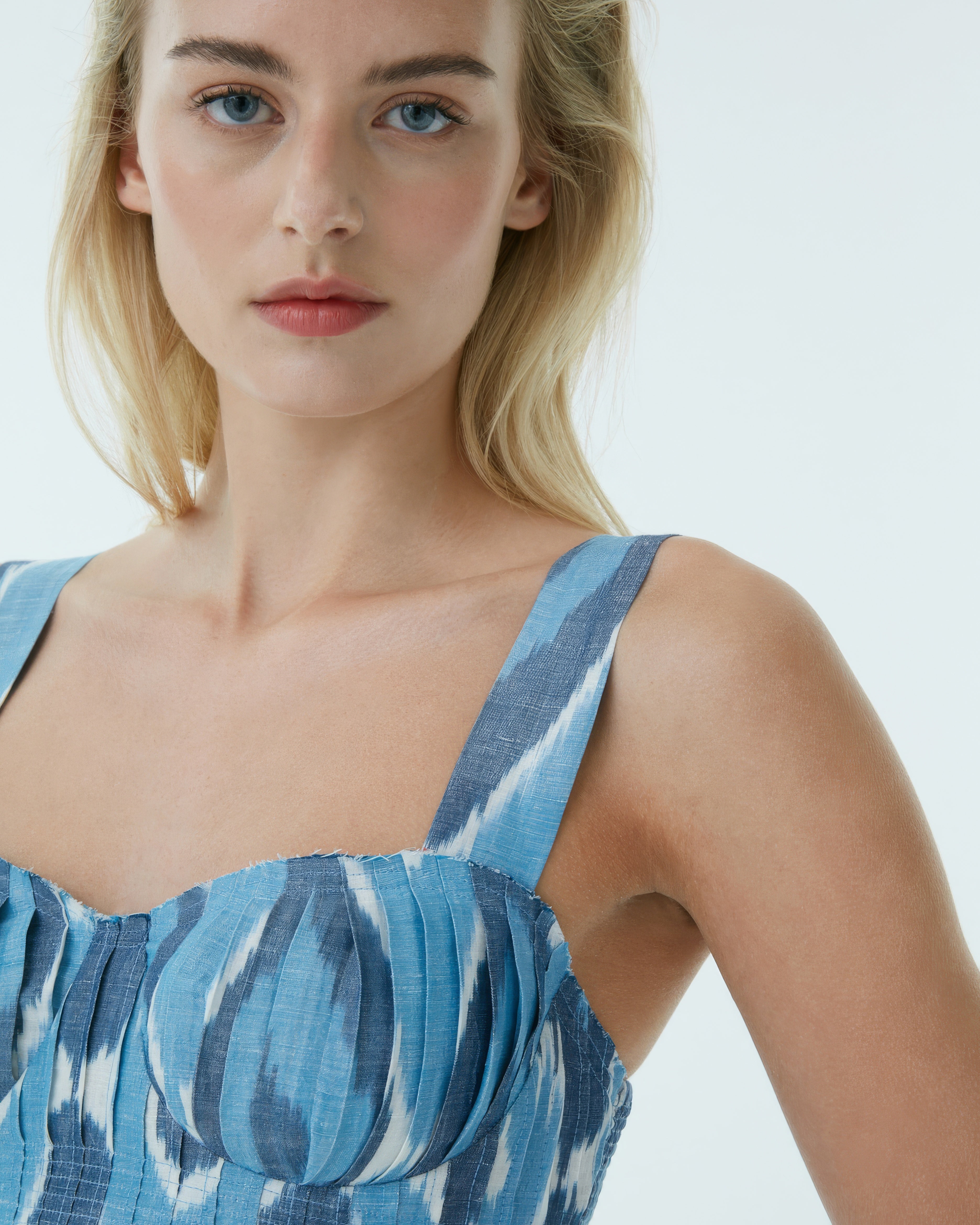 Dalia Top in Diamond Ikat