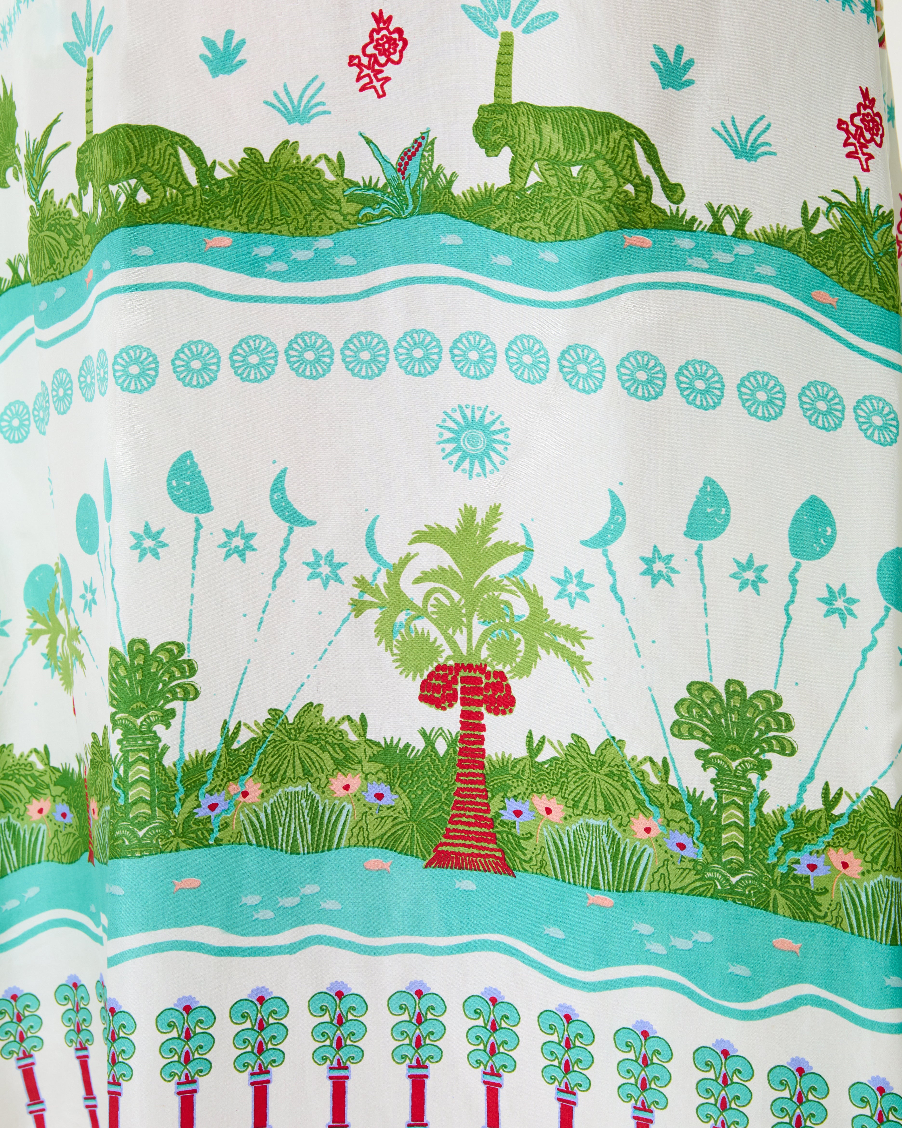 Jenna Caftan in Eden Print