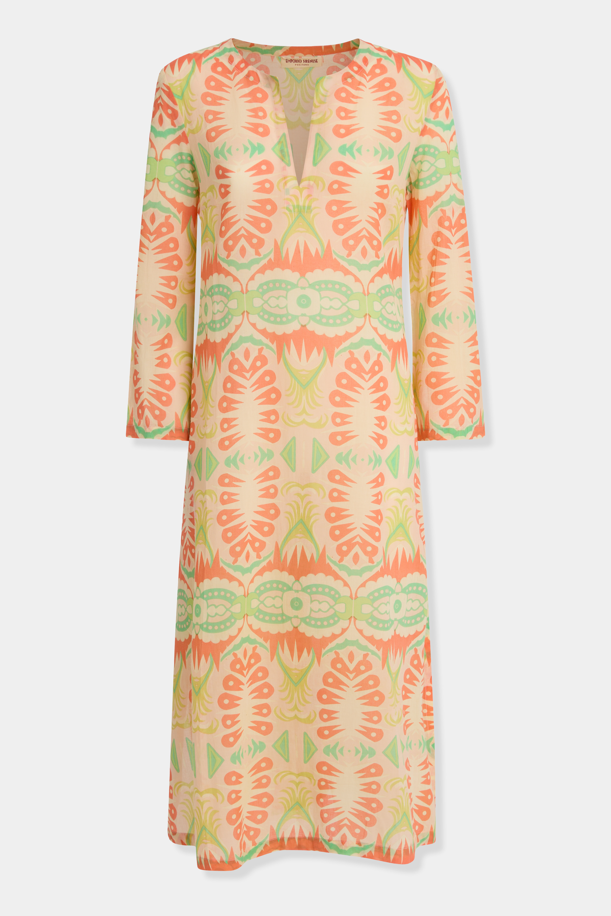 Giada Caftan in Fishtail Print