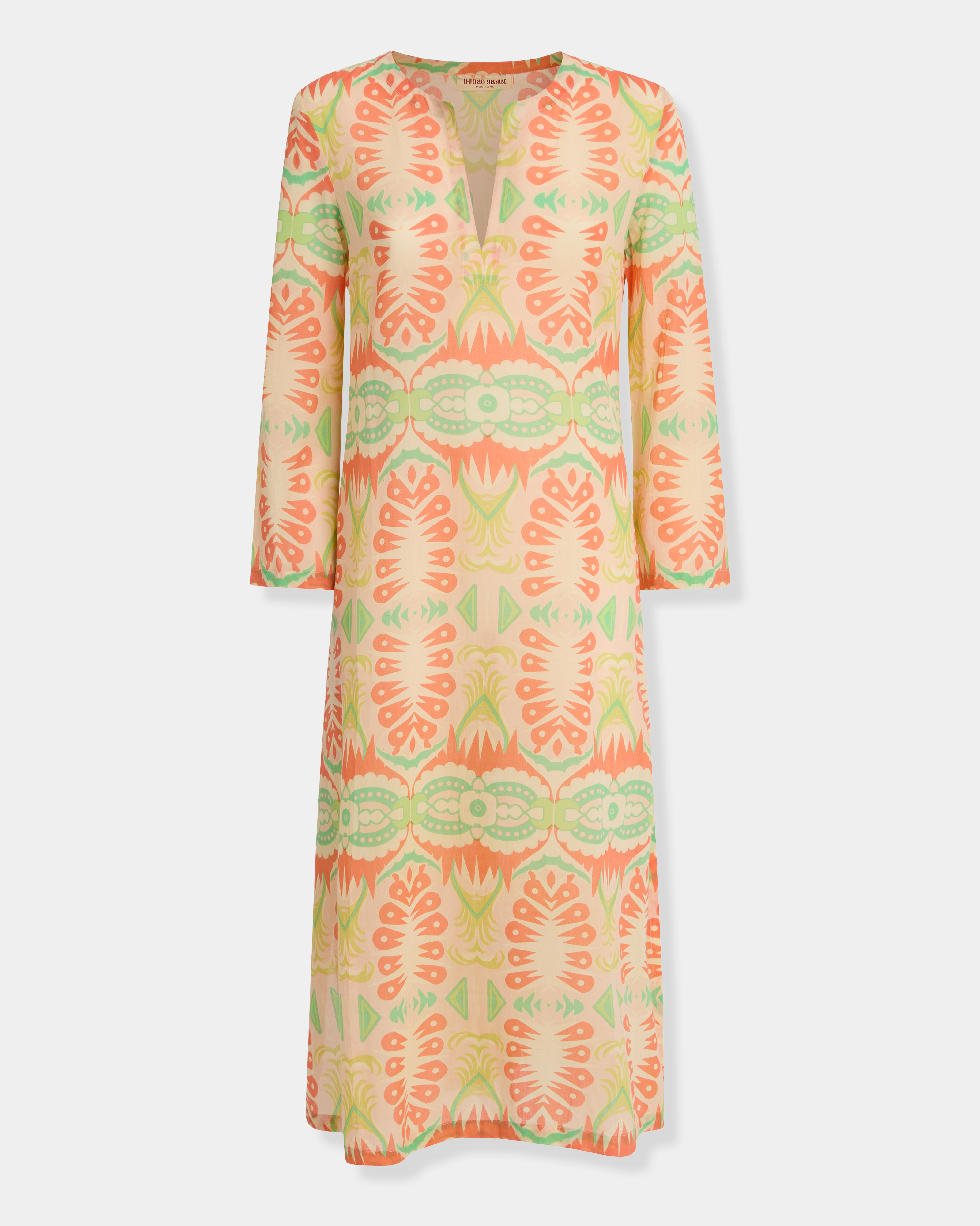 Giada Caftan in Fishtail Print