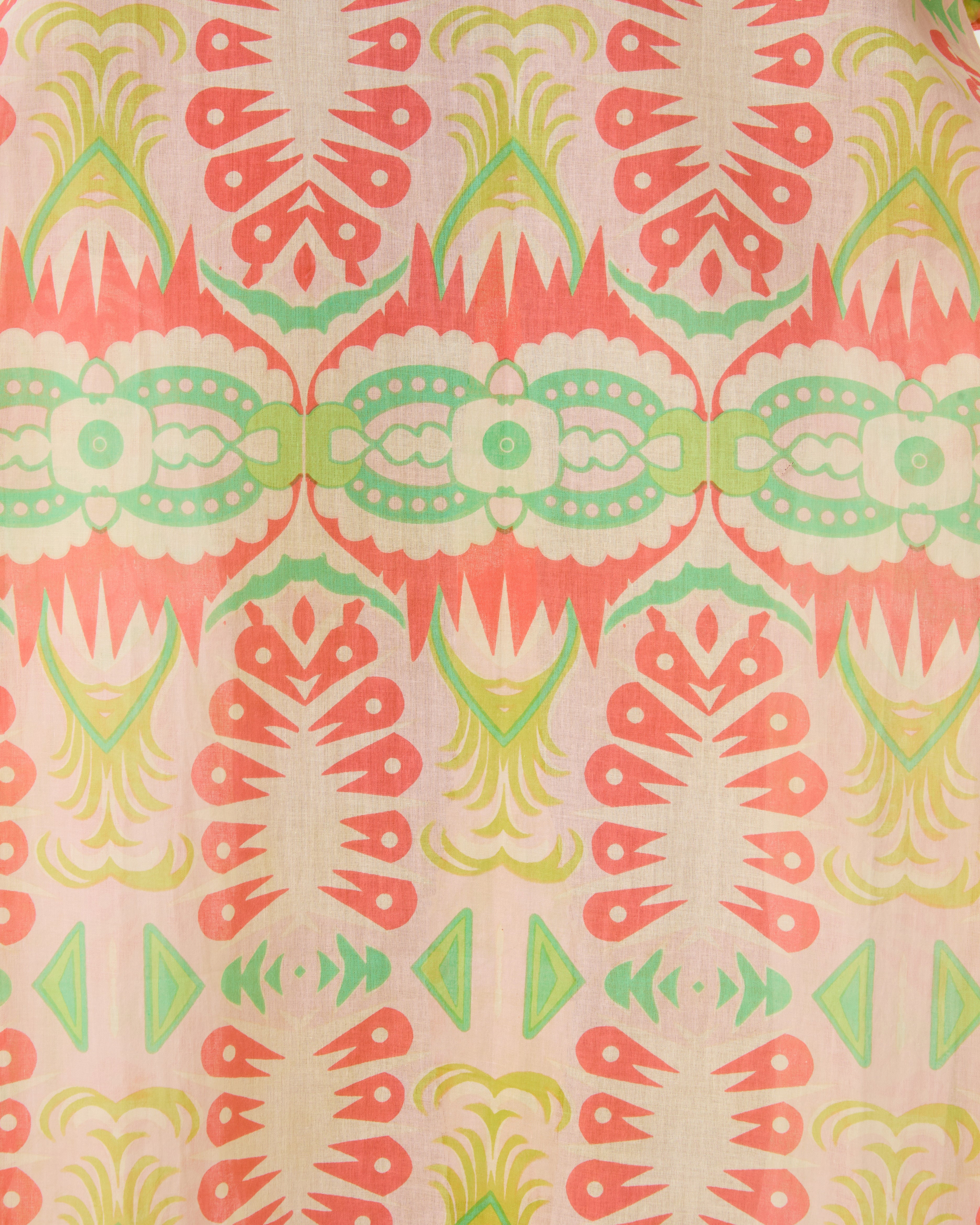 Giada Caftan in Fishtail Print