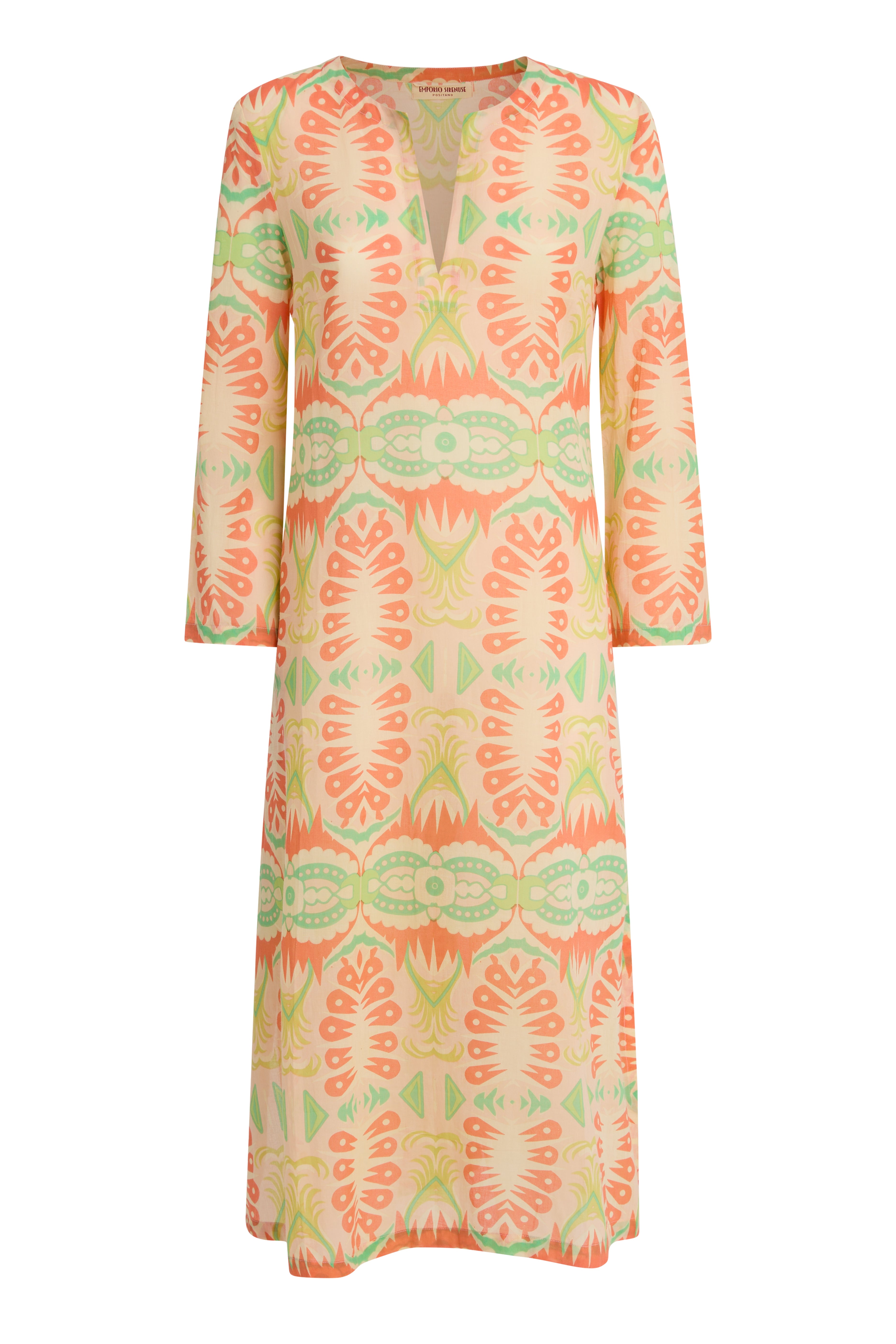 Giada Caftan in Fishtail Print