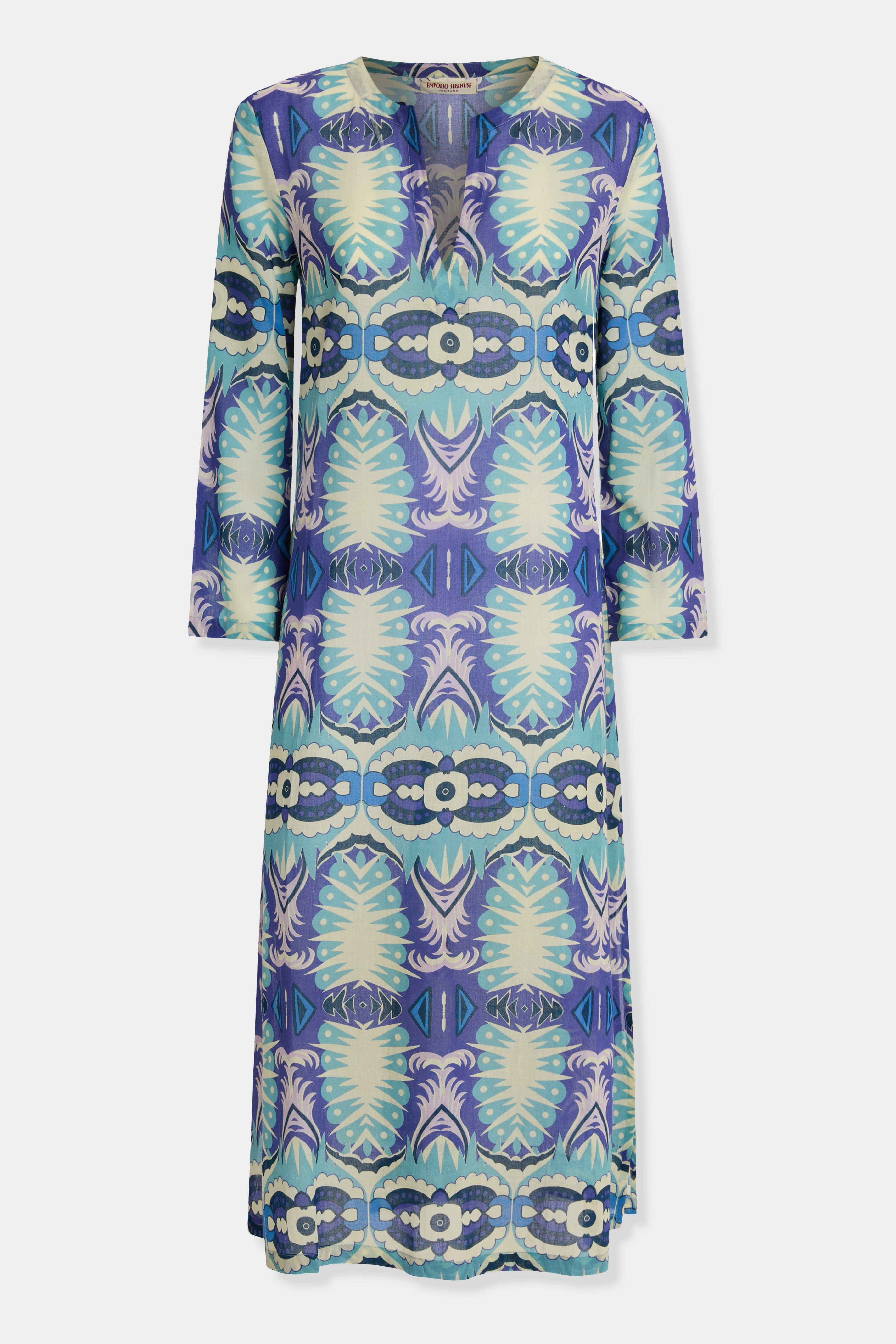 Giada Caftan in Fishtail Print