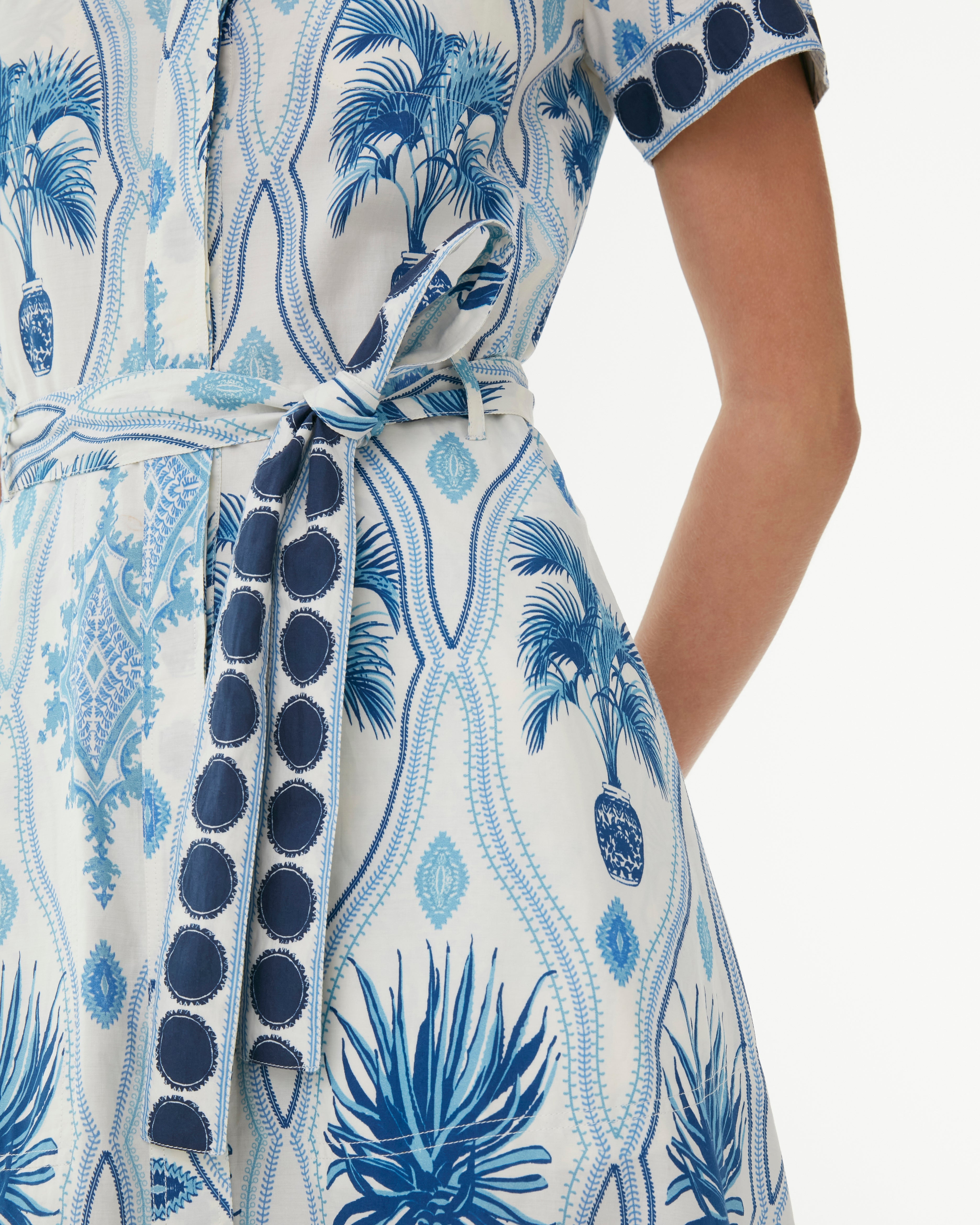 Giselle Dress in Garden Mesh Print