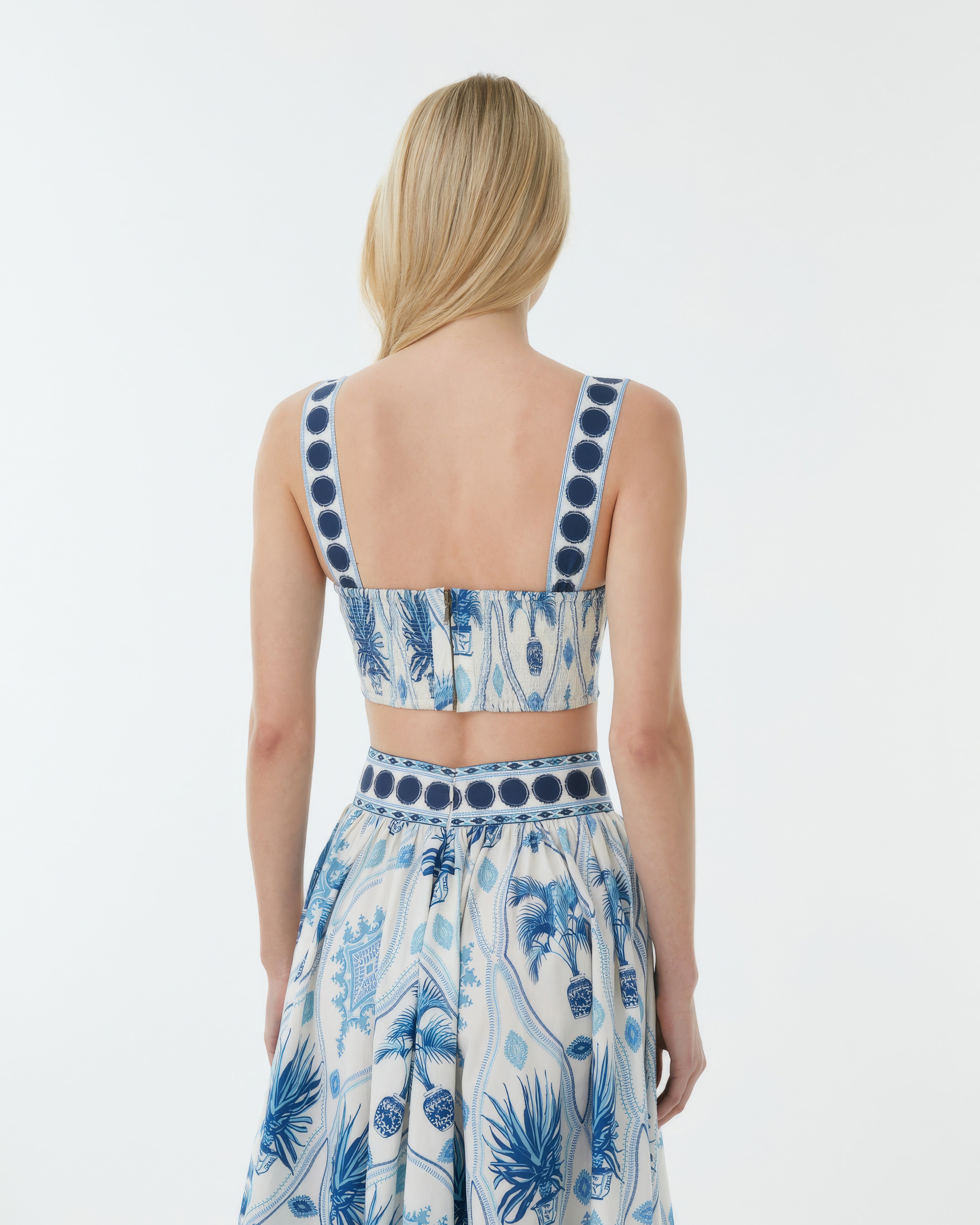 Ombretta Skirt in Garden Mesh Print