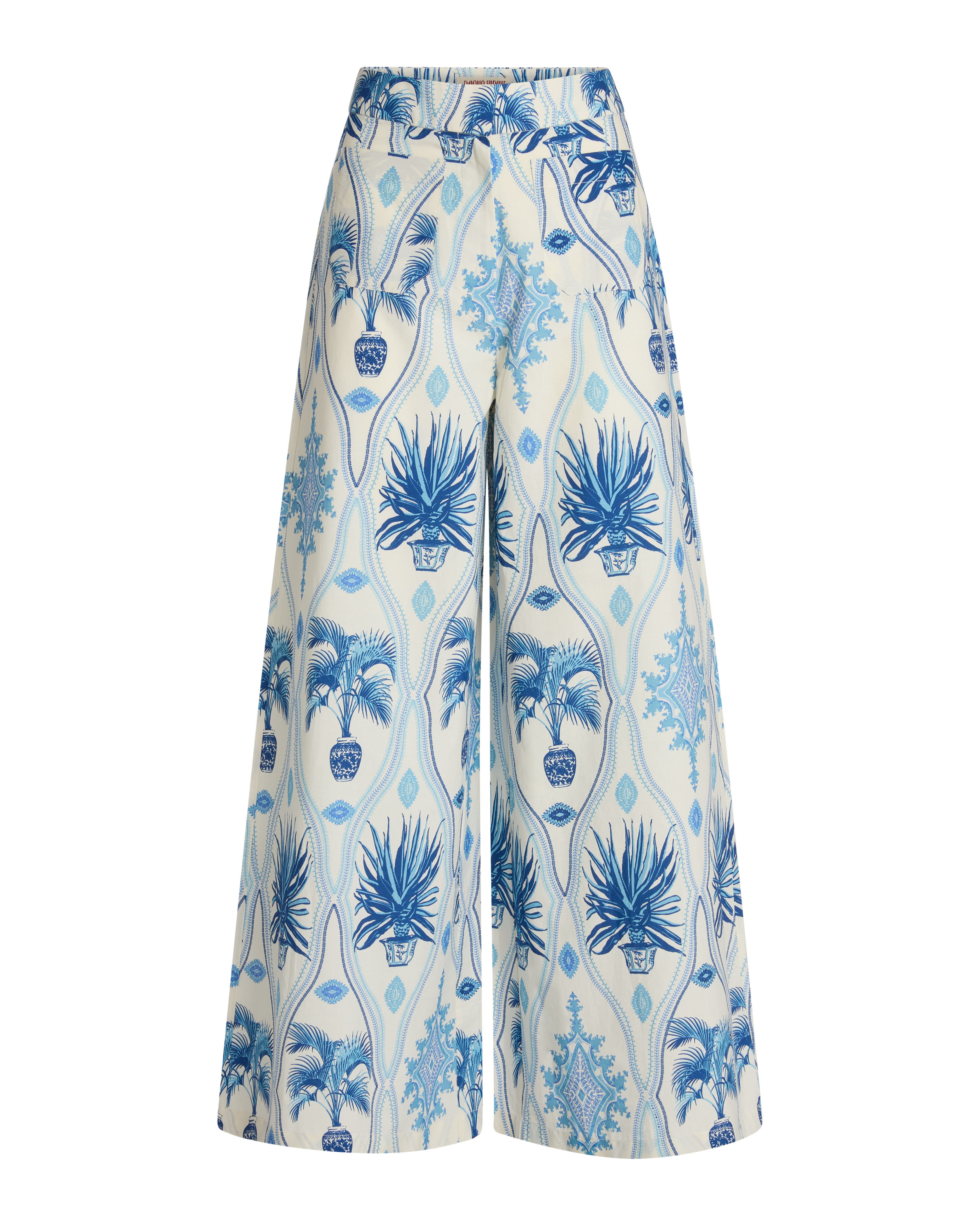 Adele Trousers in Garden Mesh Print