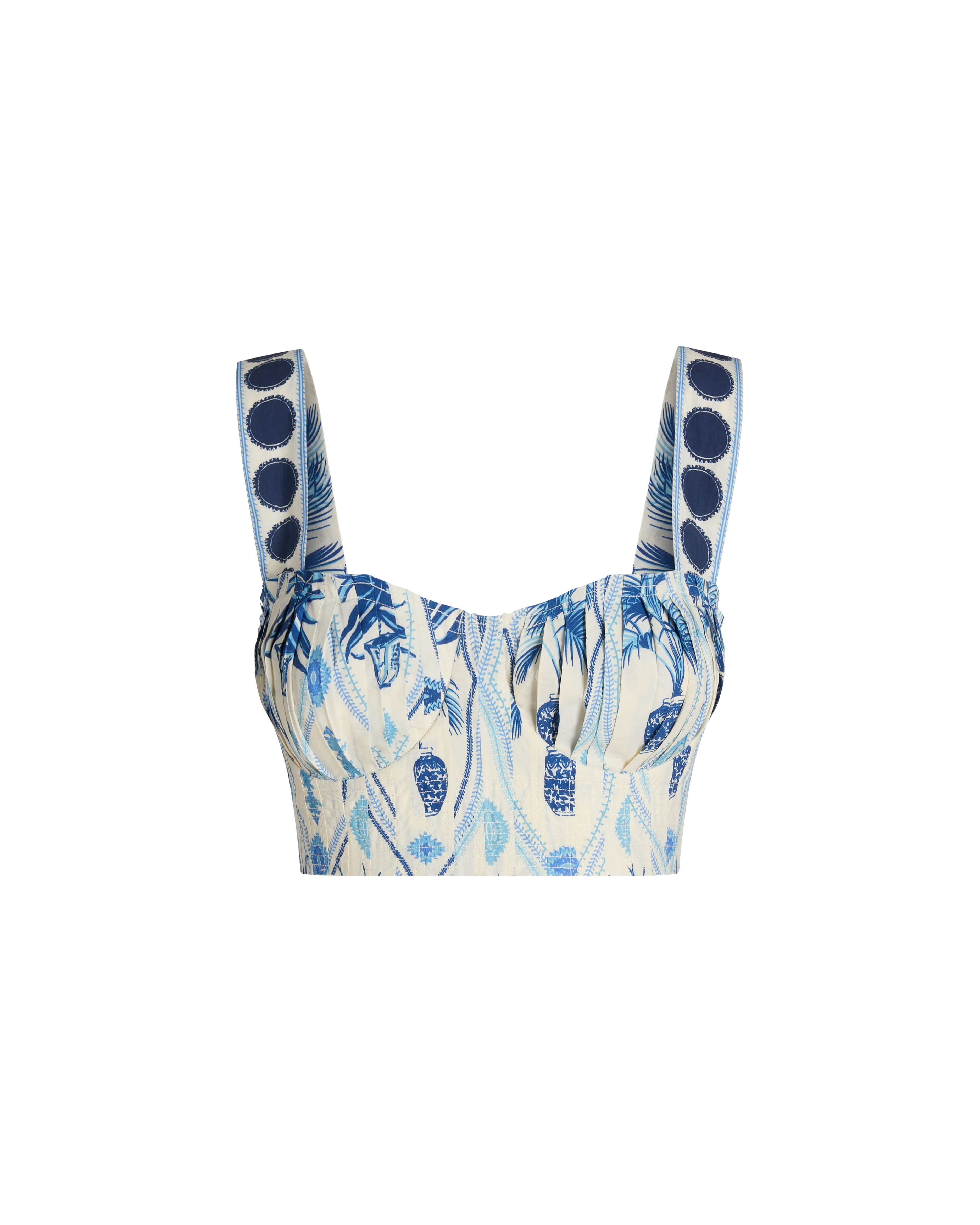 Dalia Top in Garden Mesh Print