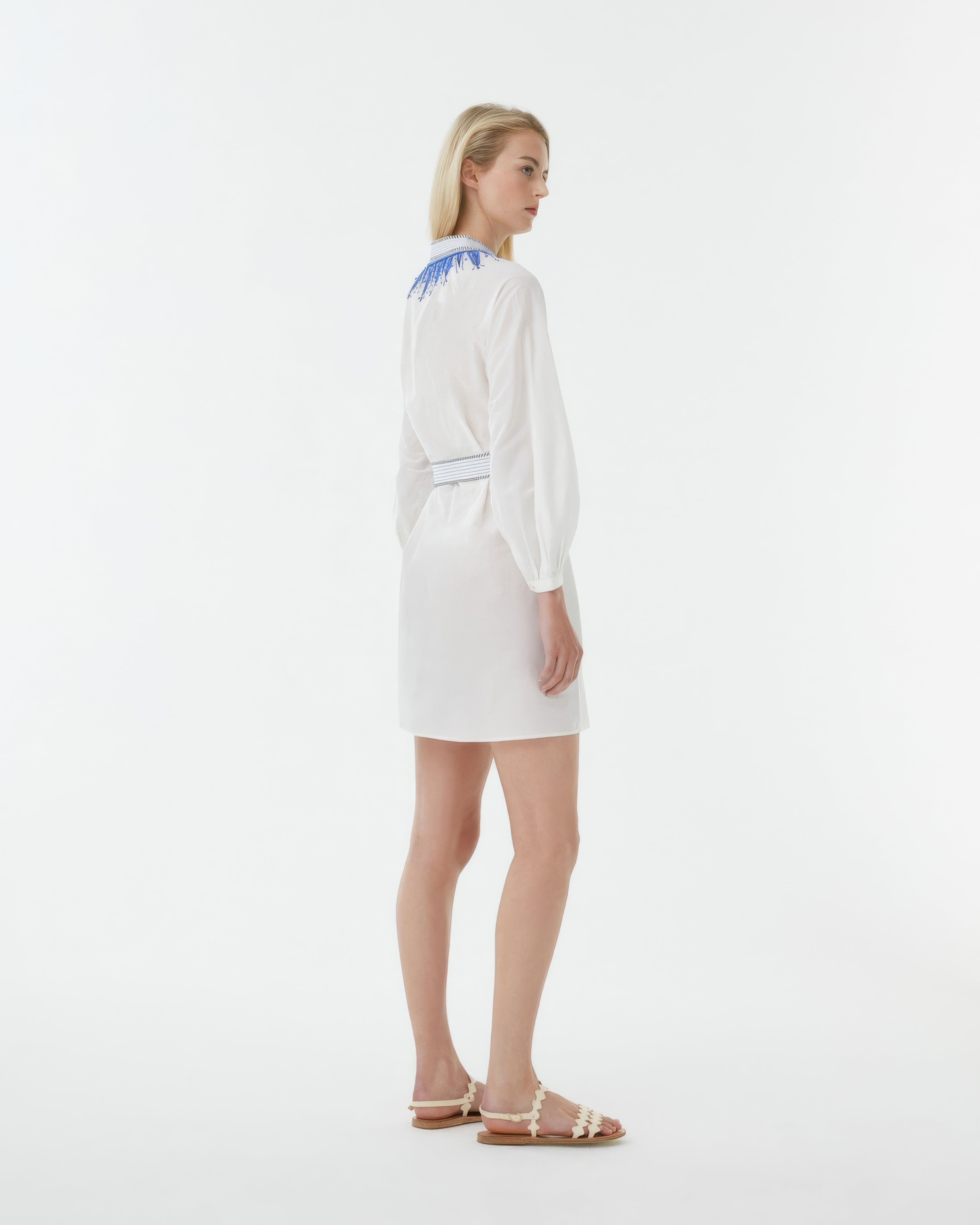 Sansa Caftan with Java Embroidery