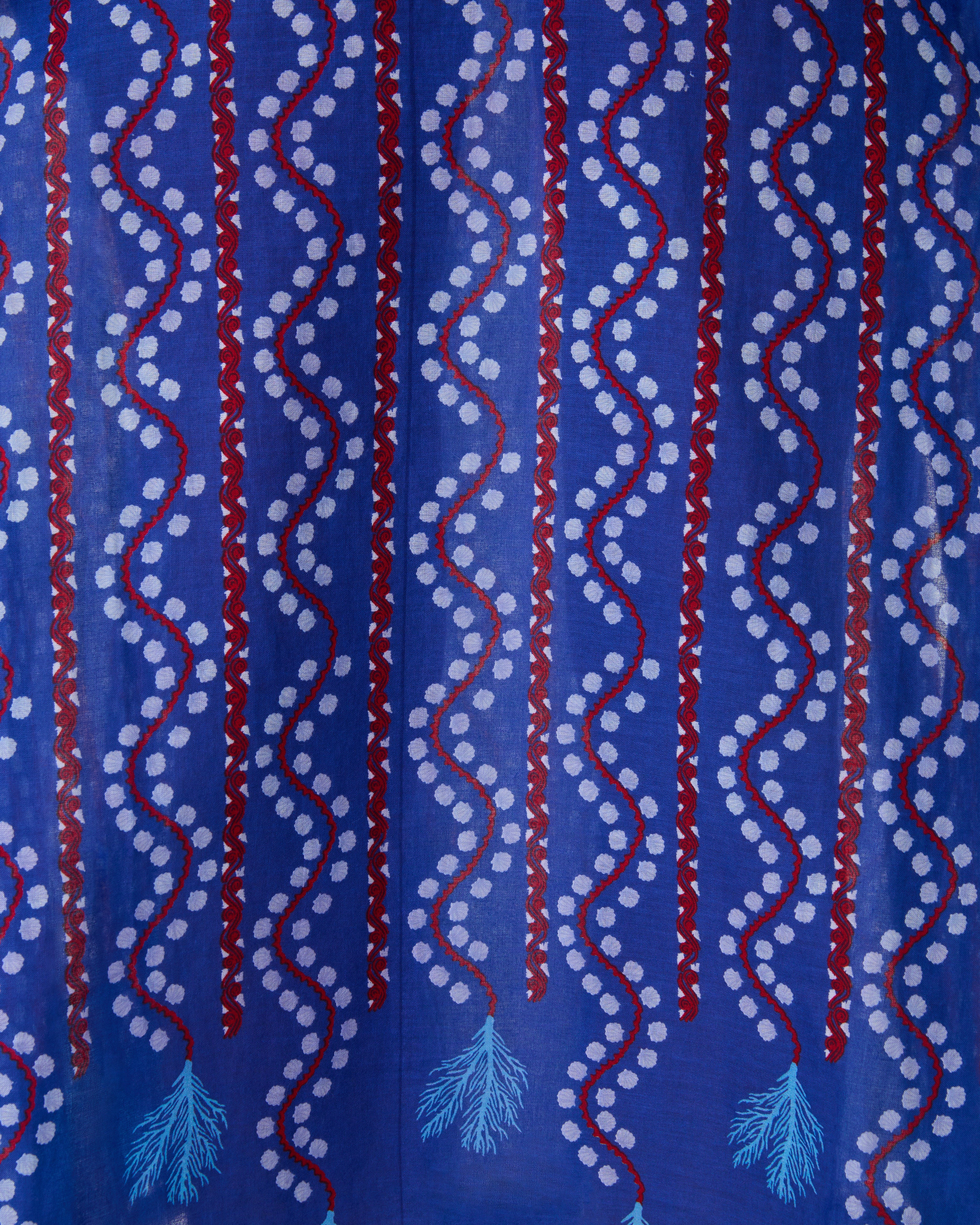 Giada Caftan in Kantha Print