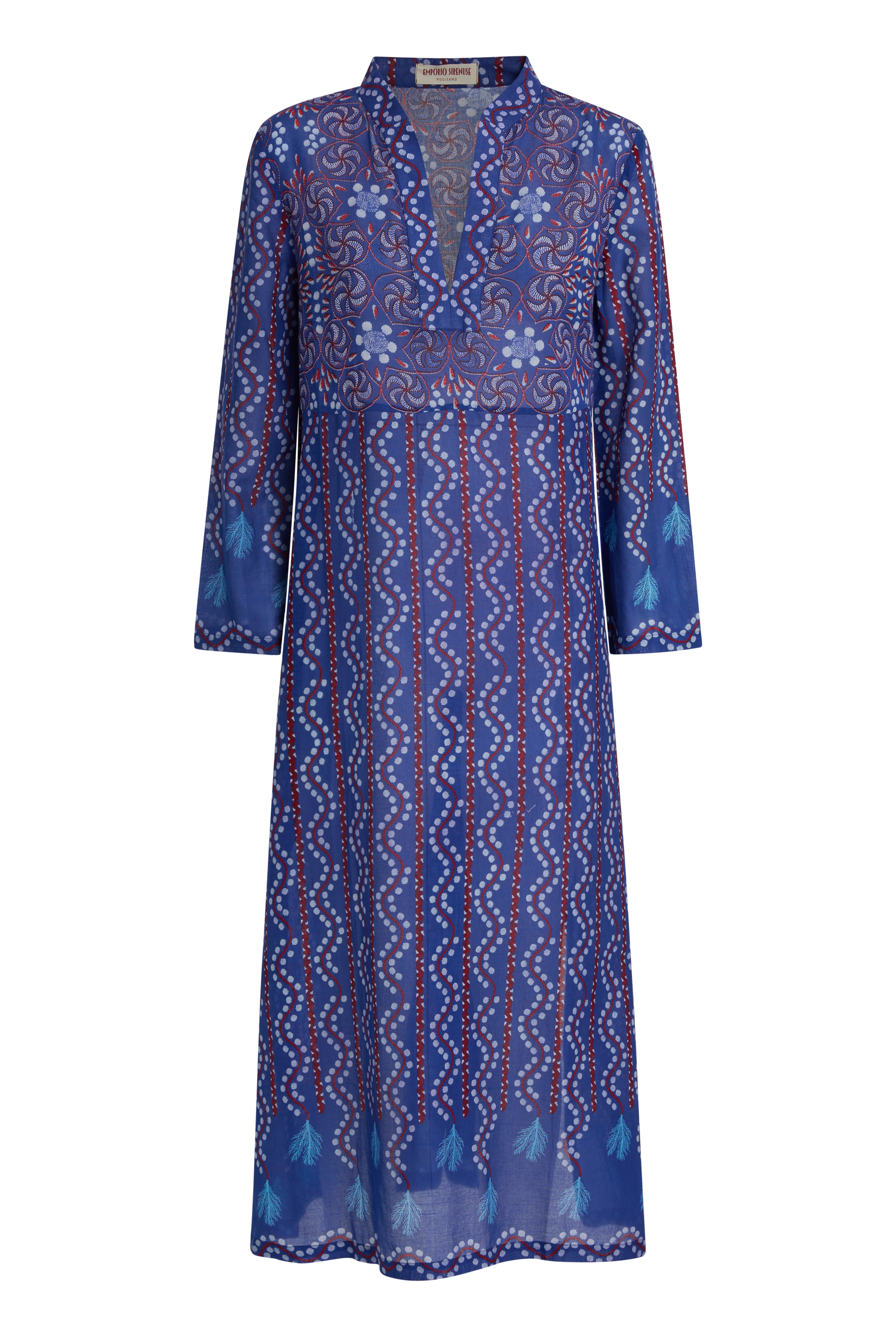 Giada Caftan in Kantha Print