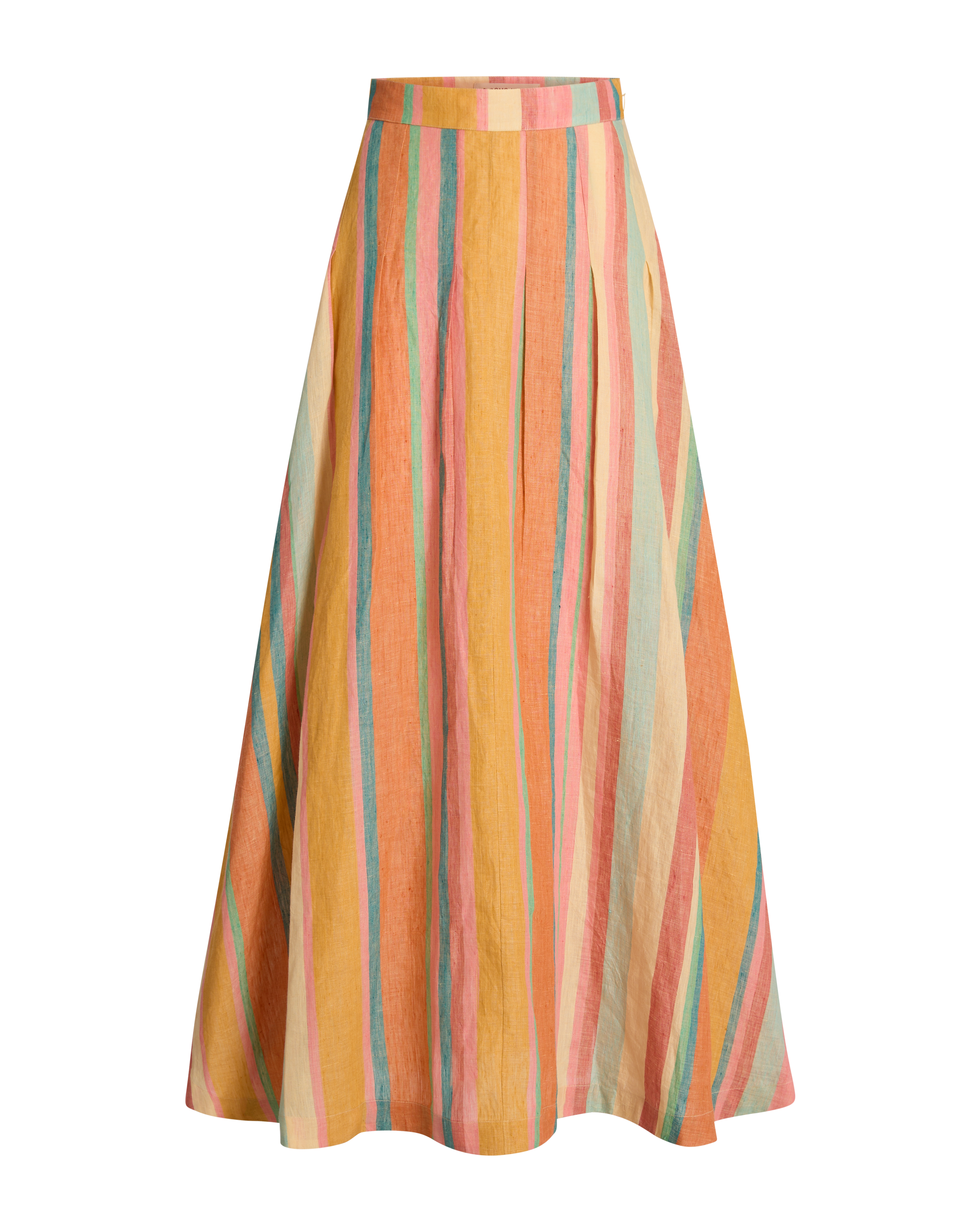 Amelianna Skirt in Rainbow Stripes