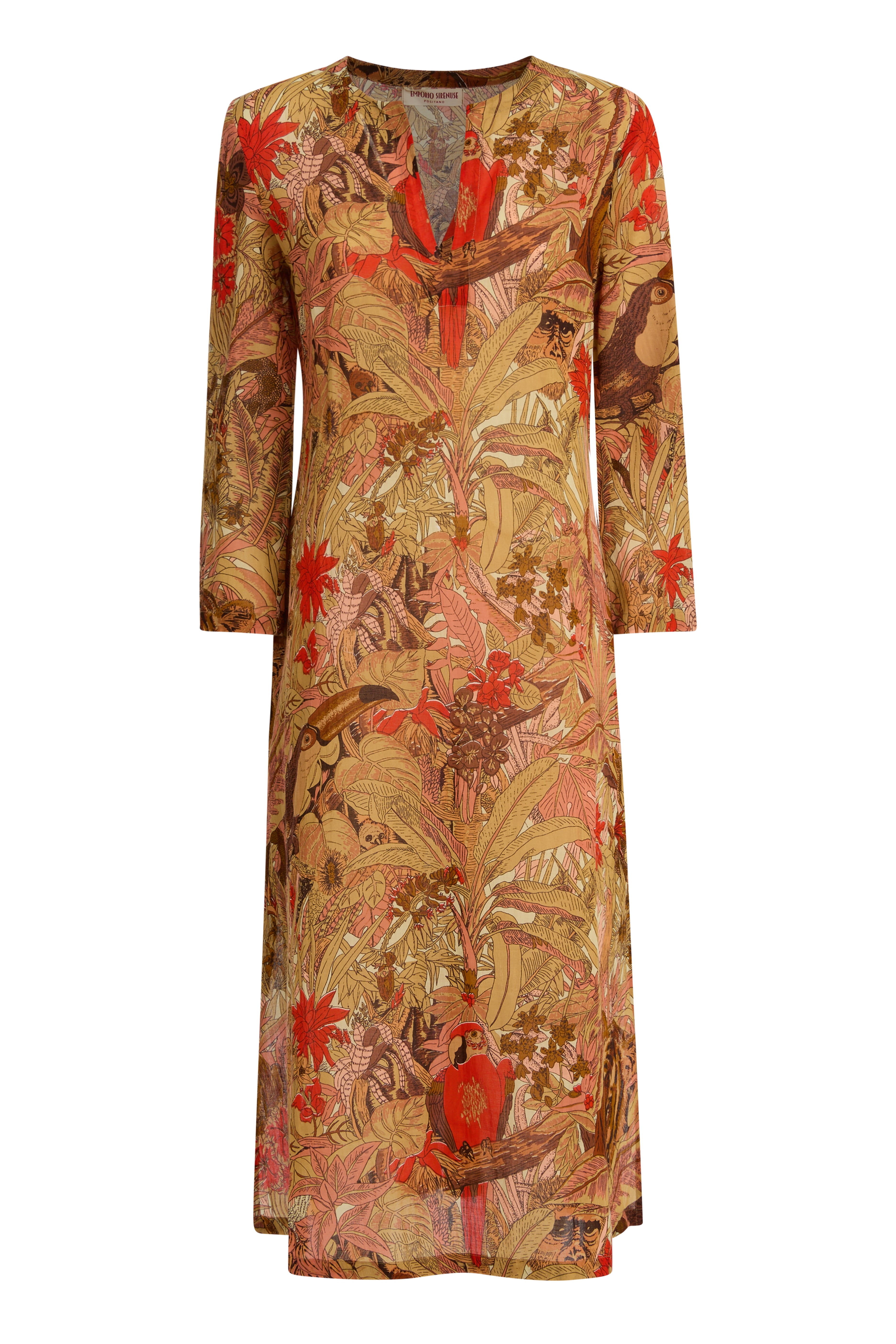 Giada Caftan in Jungle Print