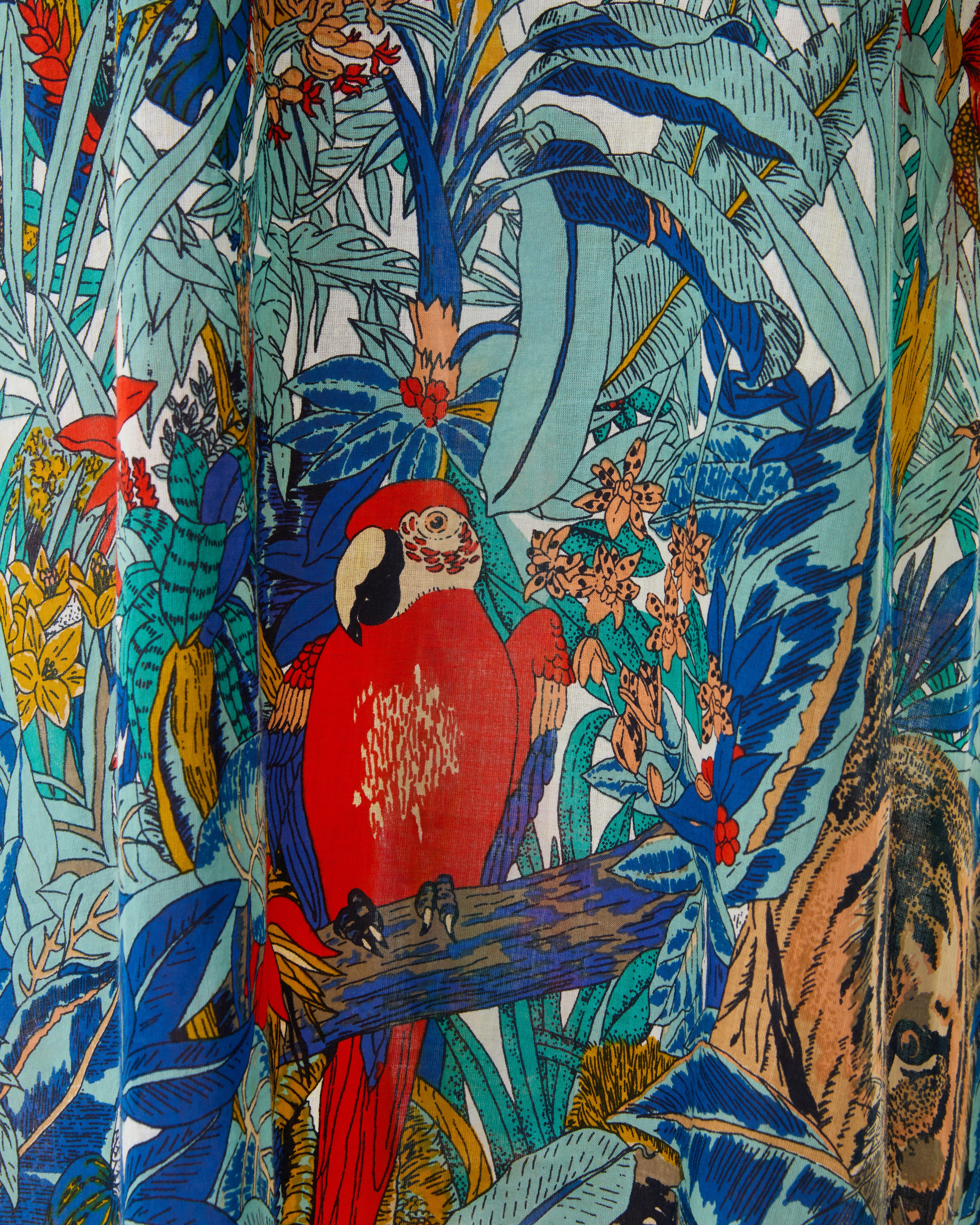 Giada Caftan in Jungle Print