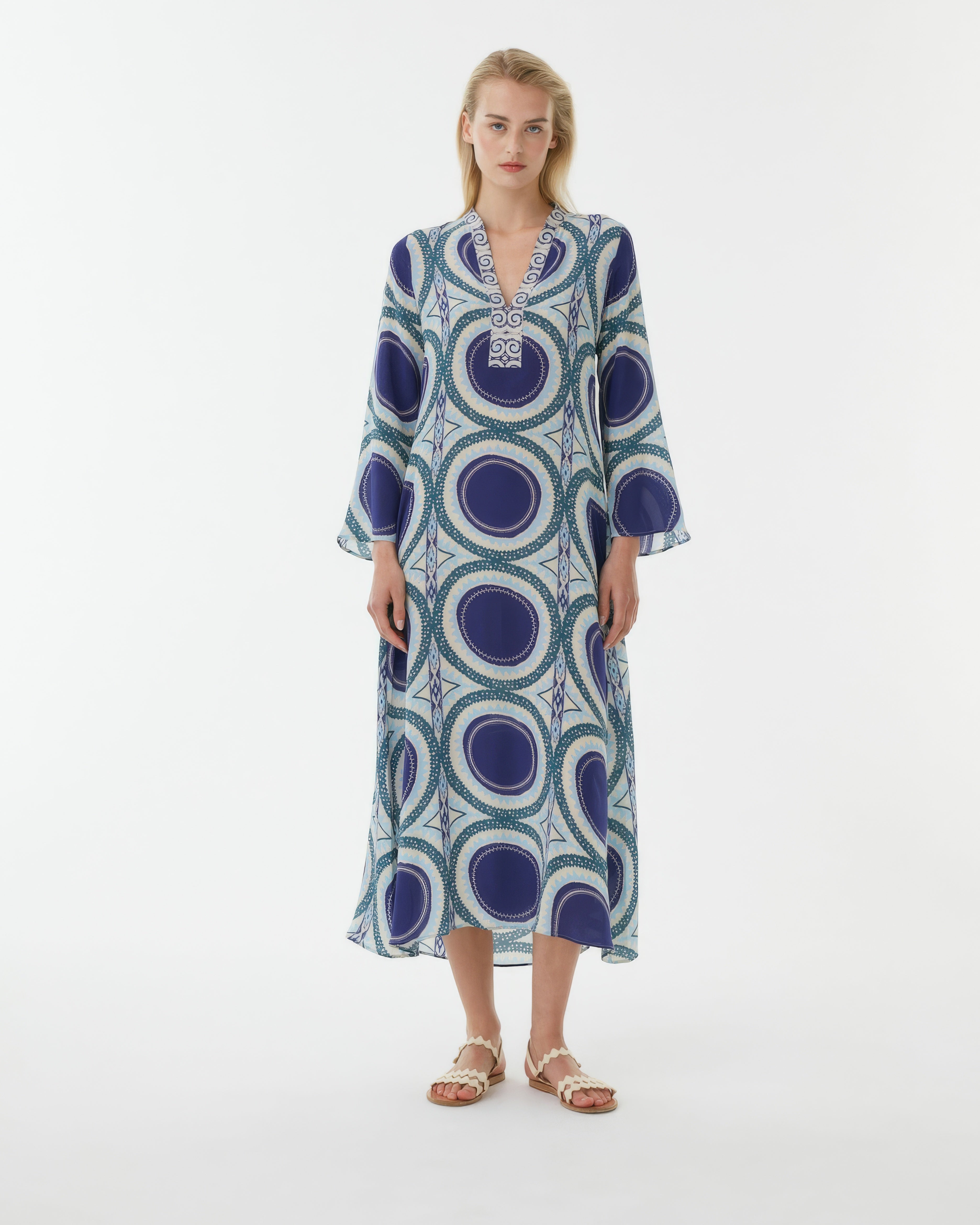 Jenna Caftan in Solaris Print