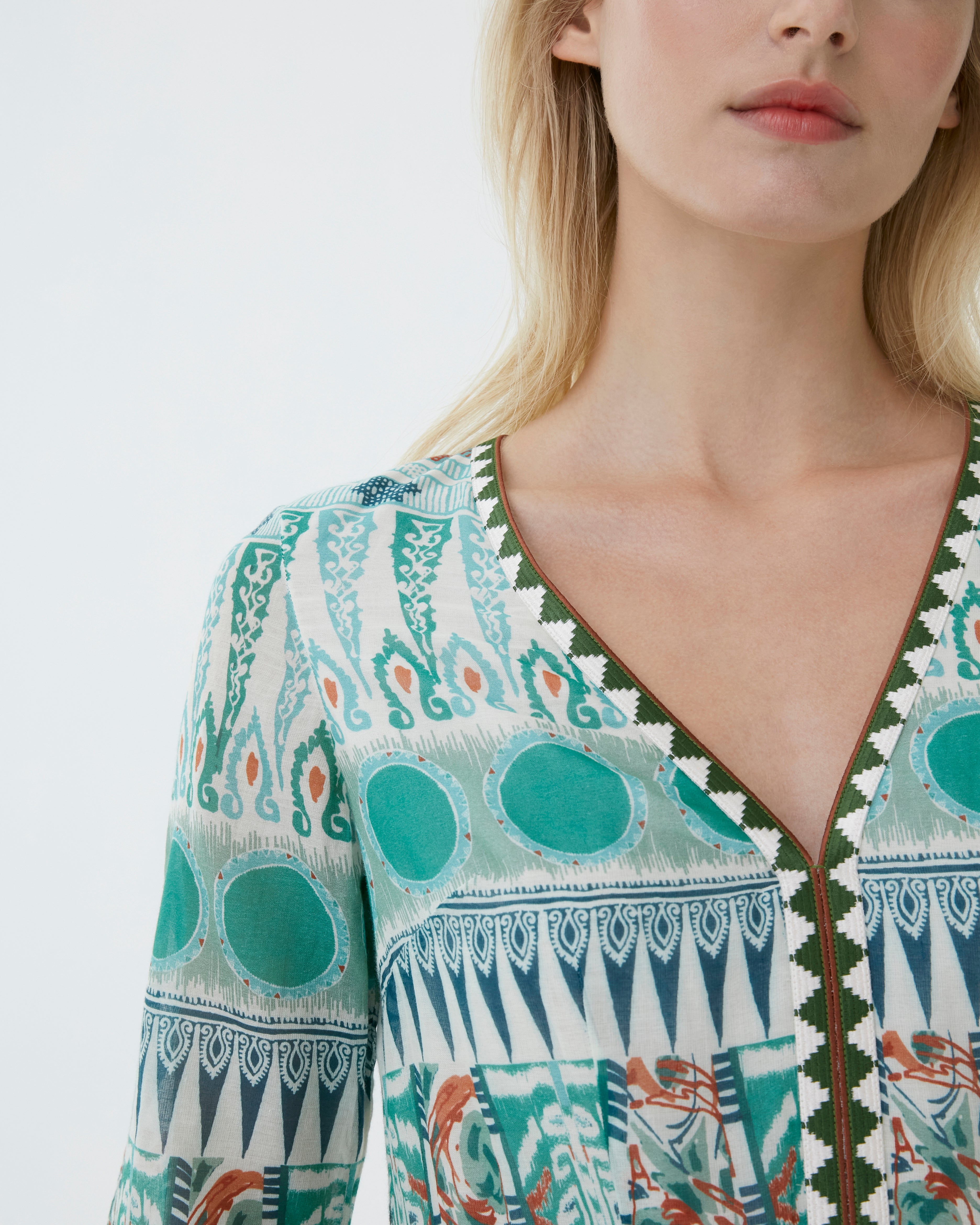 Bella Dress in Tribal Botanic Print