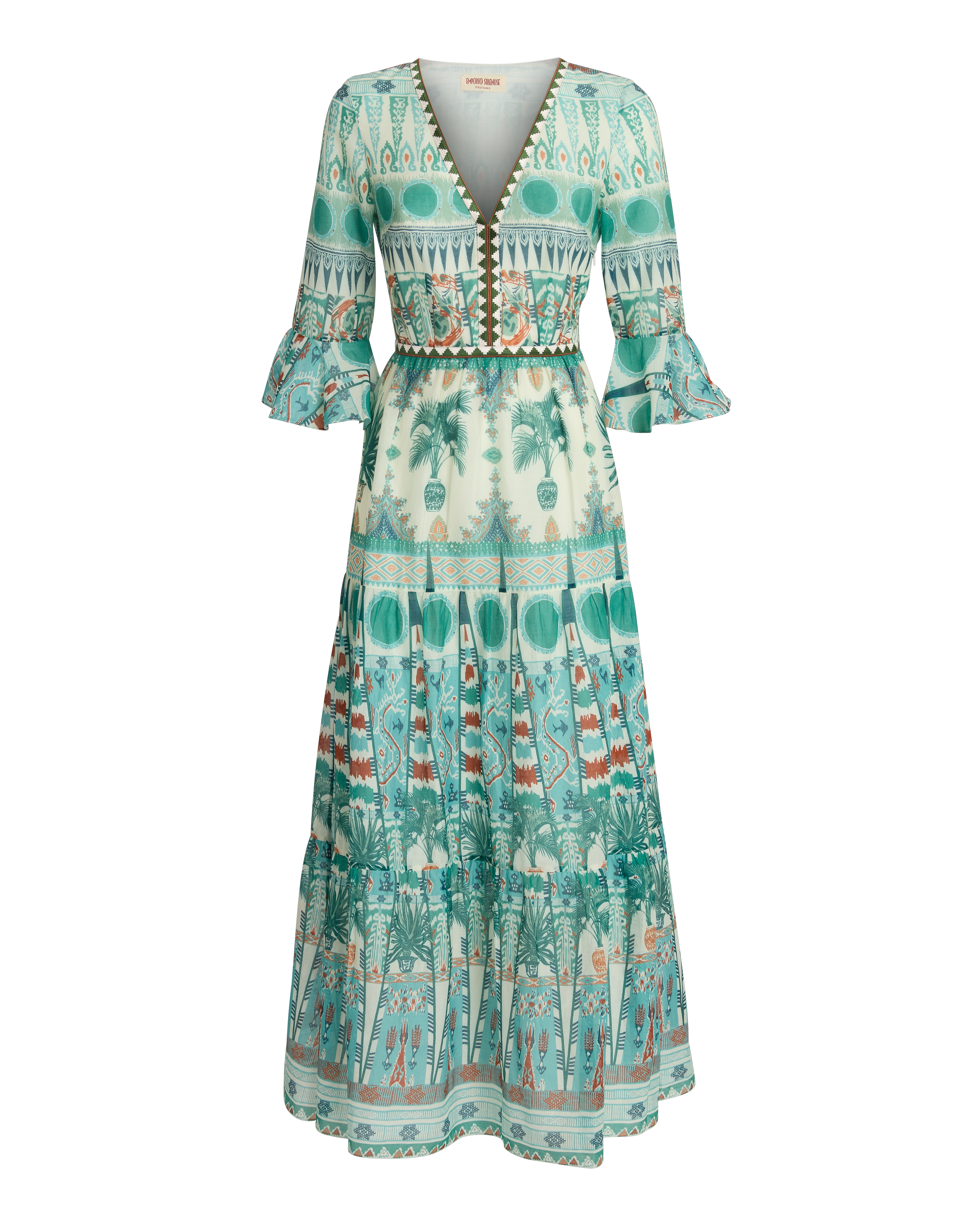 Bella Dress in Tribal Botanic Print