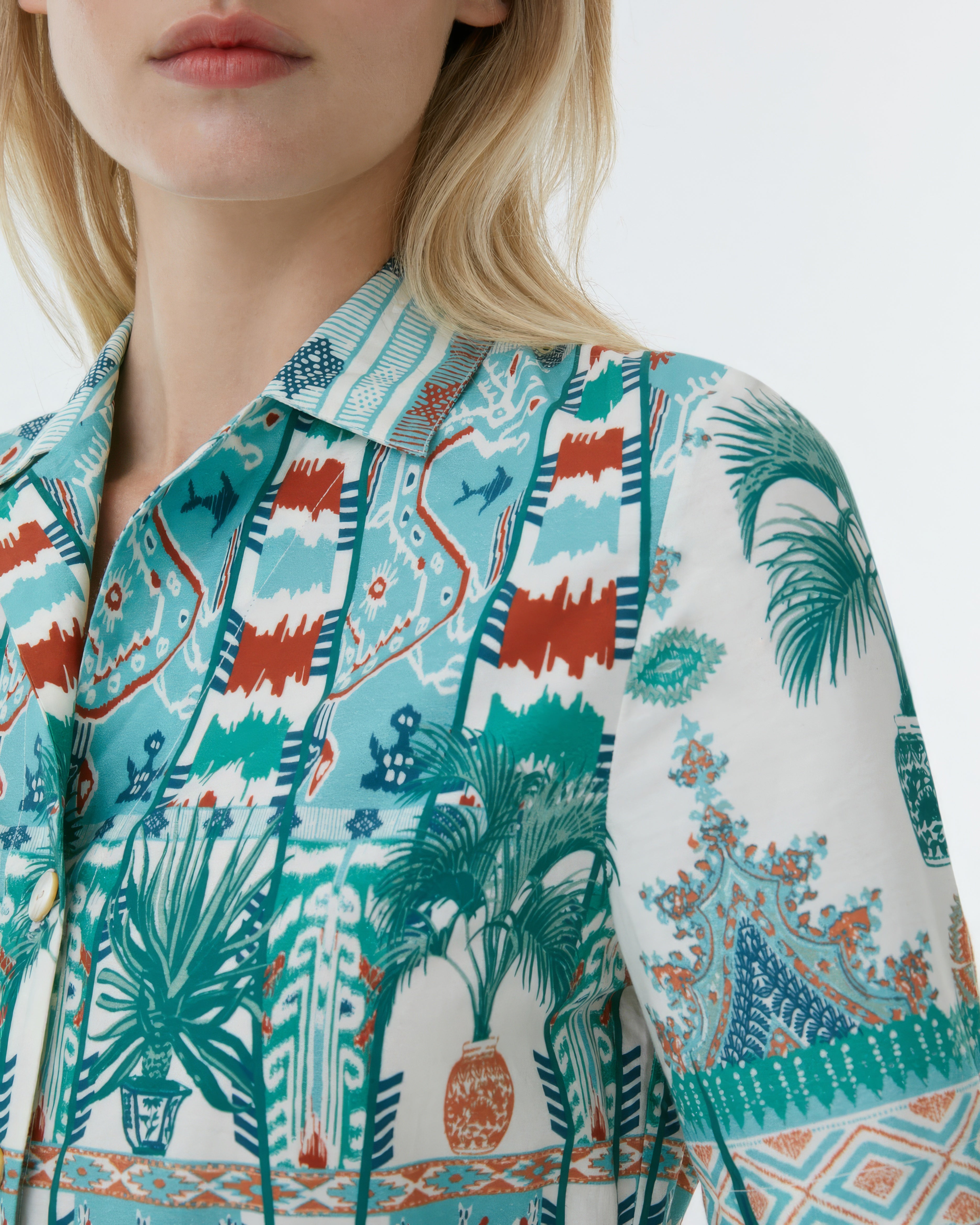 Claudia Dress in Tribal Botanic Print