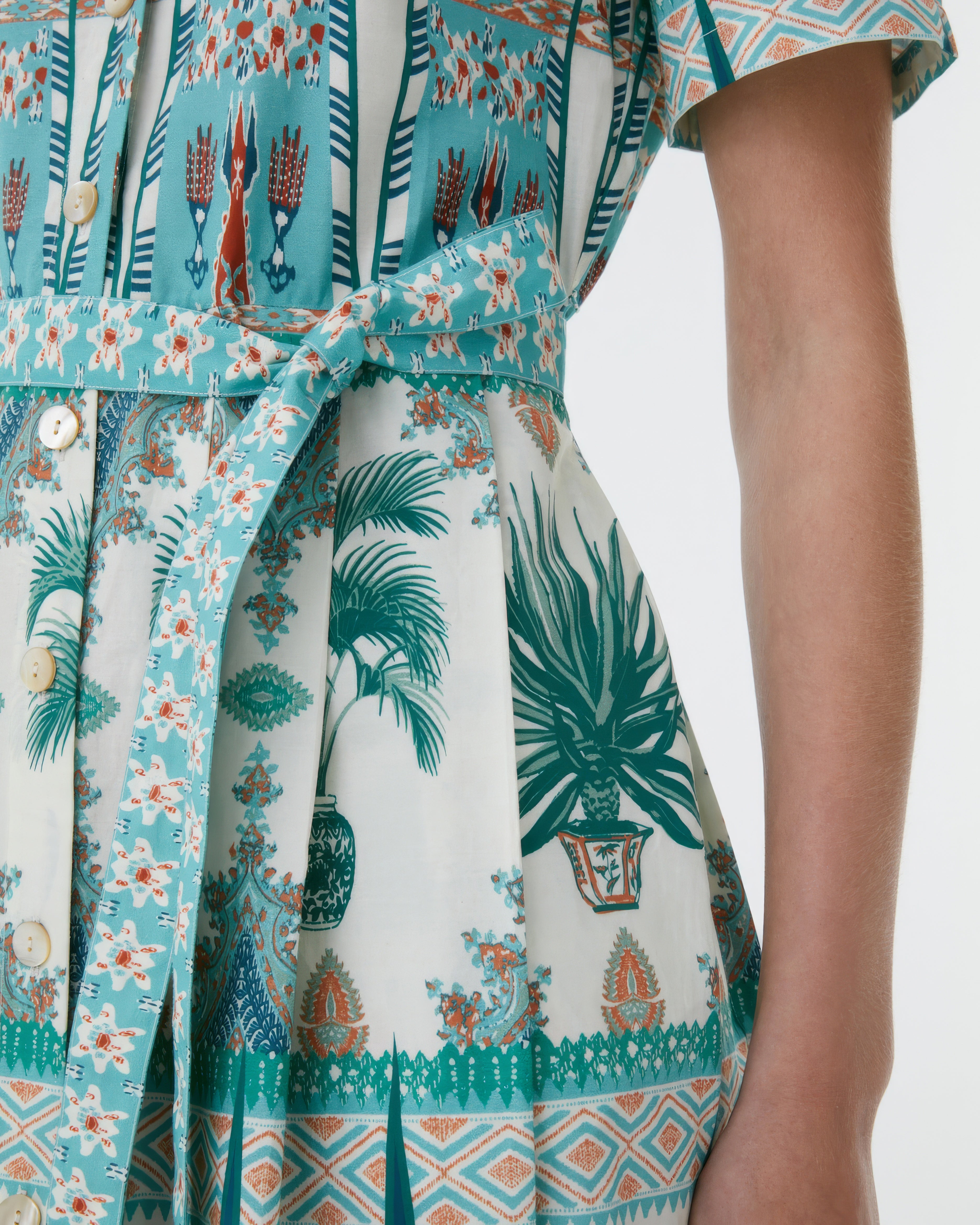 Claudia Dress in Tribal Botanic Print