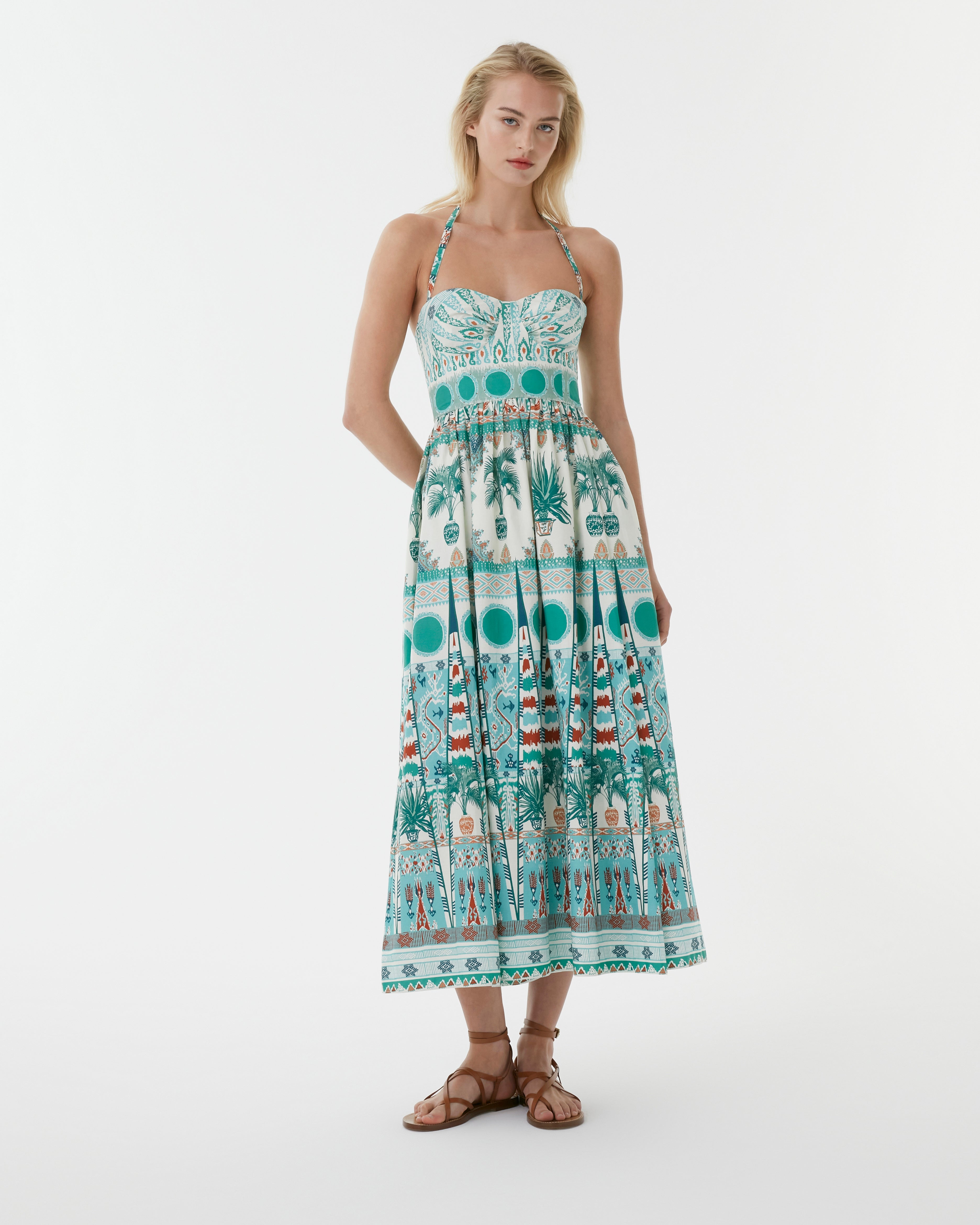 Johanna Dress in Tribal Botanic Print
