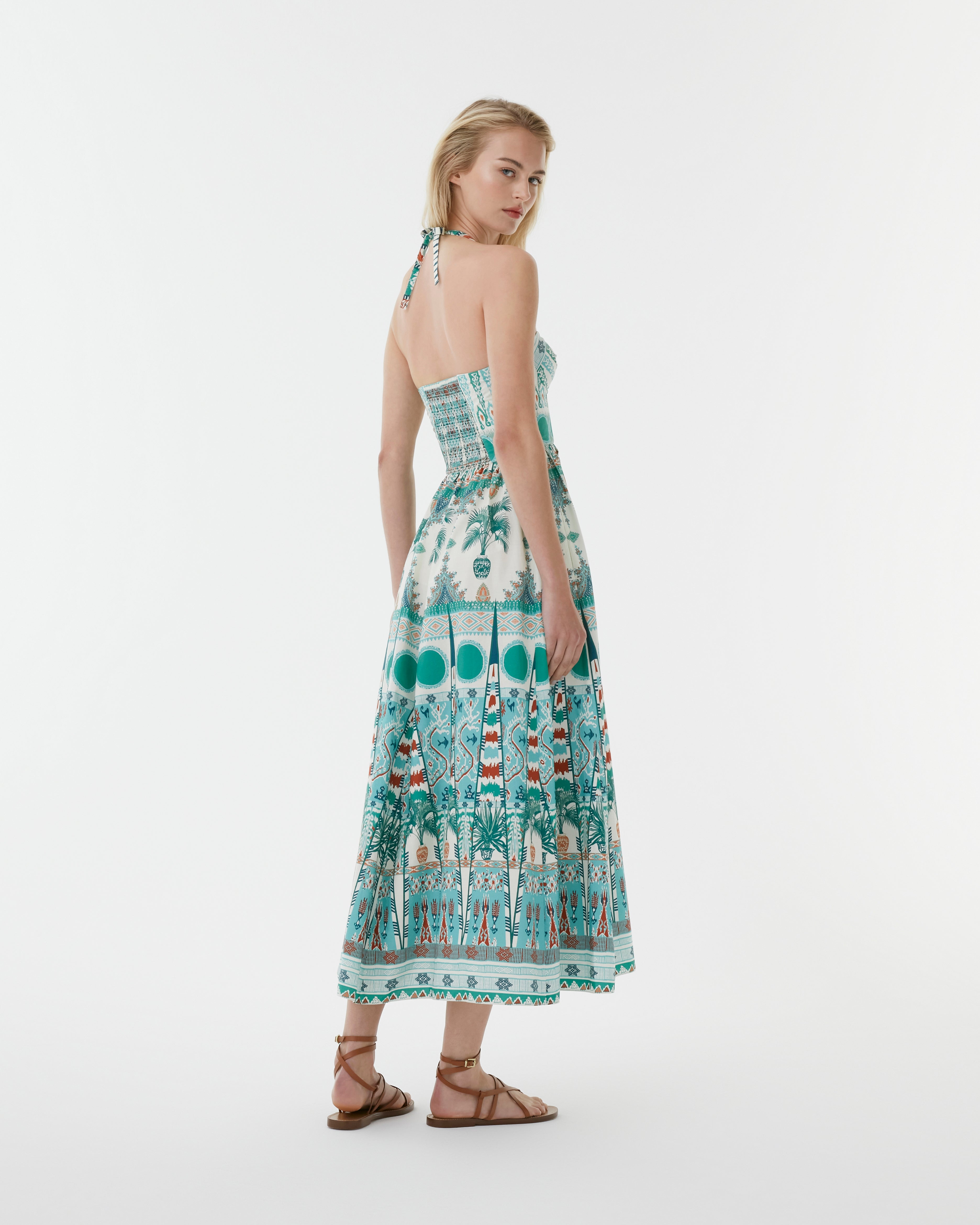 Johanna Dress in Tribal Botanic Print