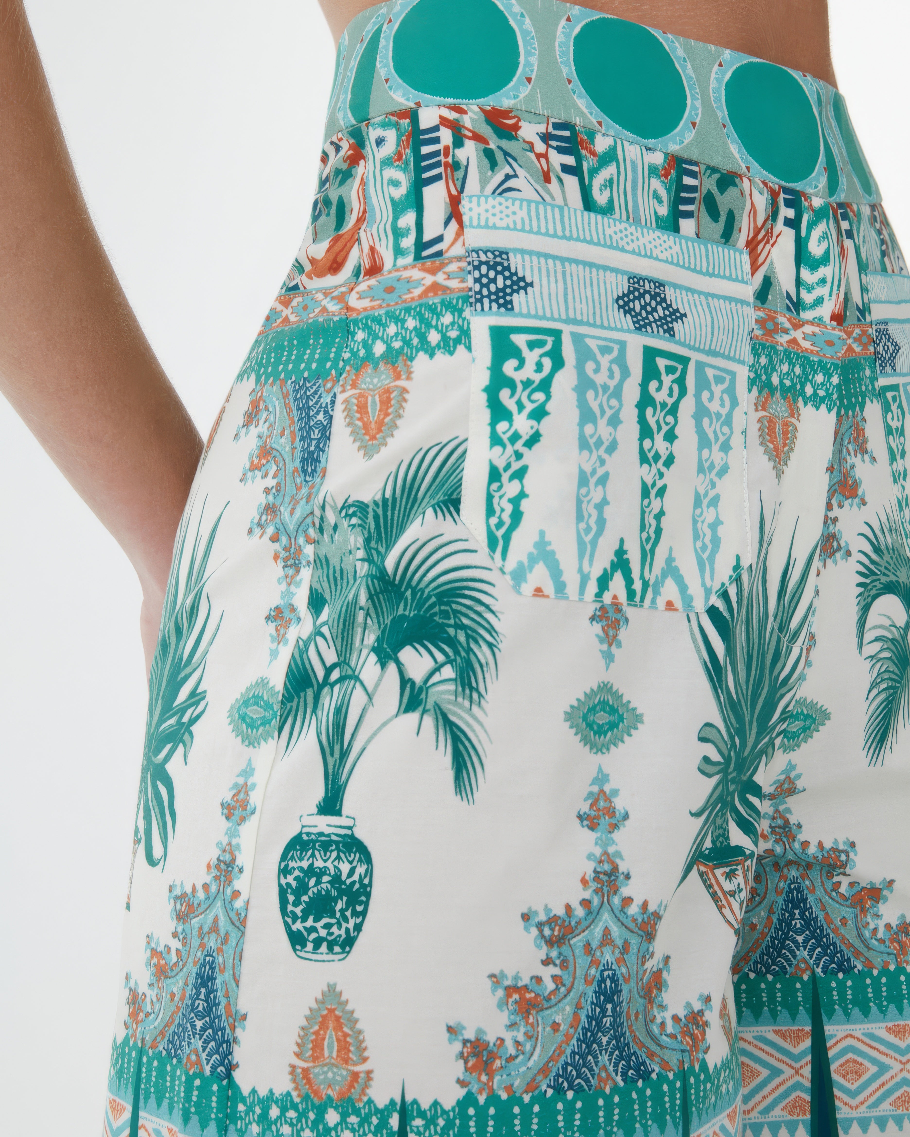 Adele Trousers in Tribal Botanic Print