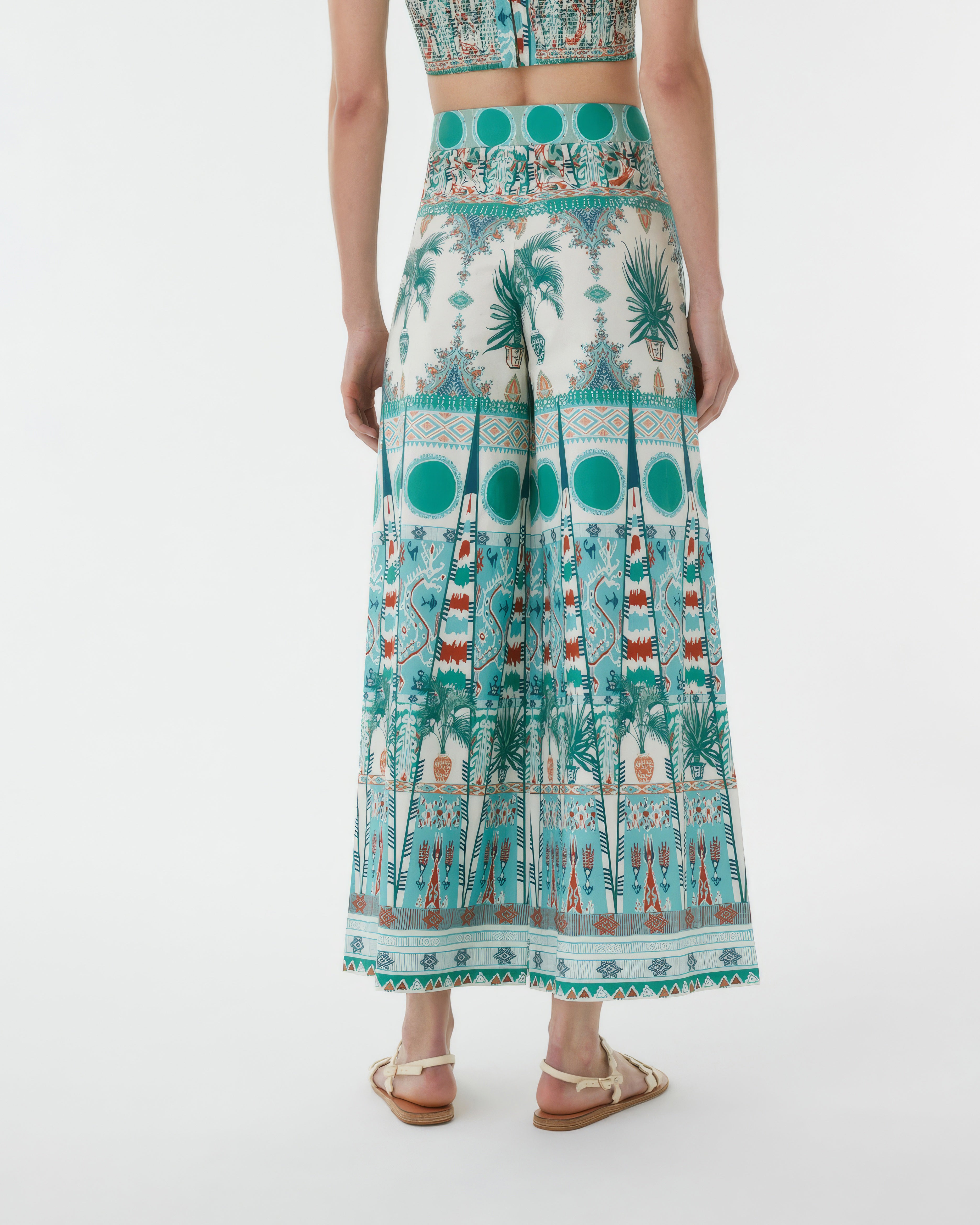 Adele Trousers in Tribal Botanic Print