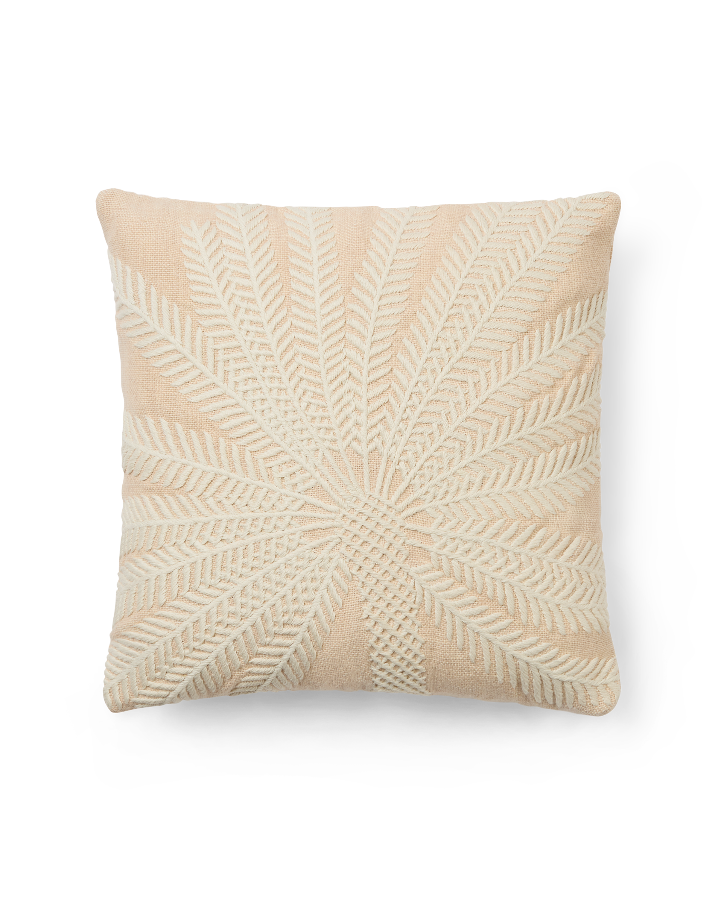 Palm Embroidered Cushion Cover
