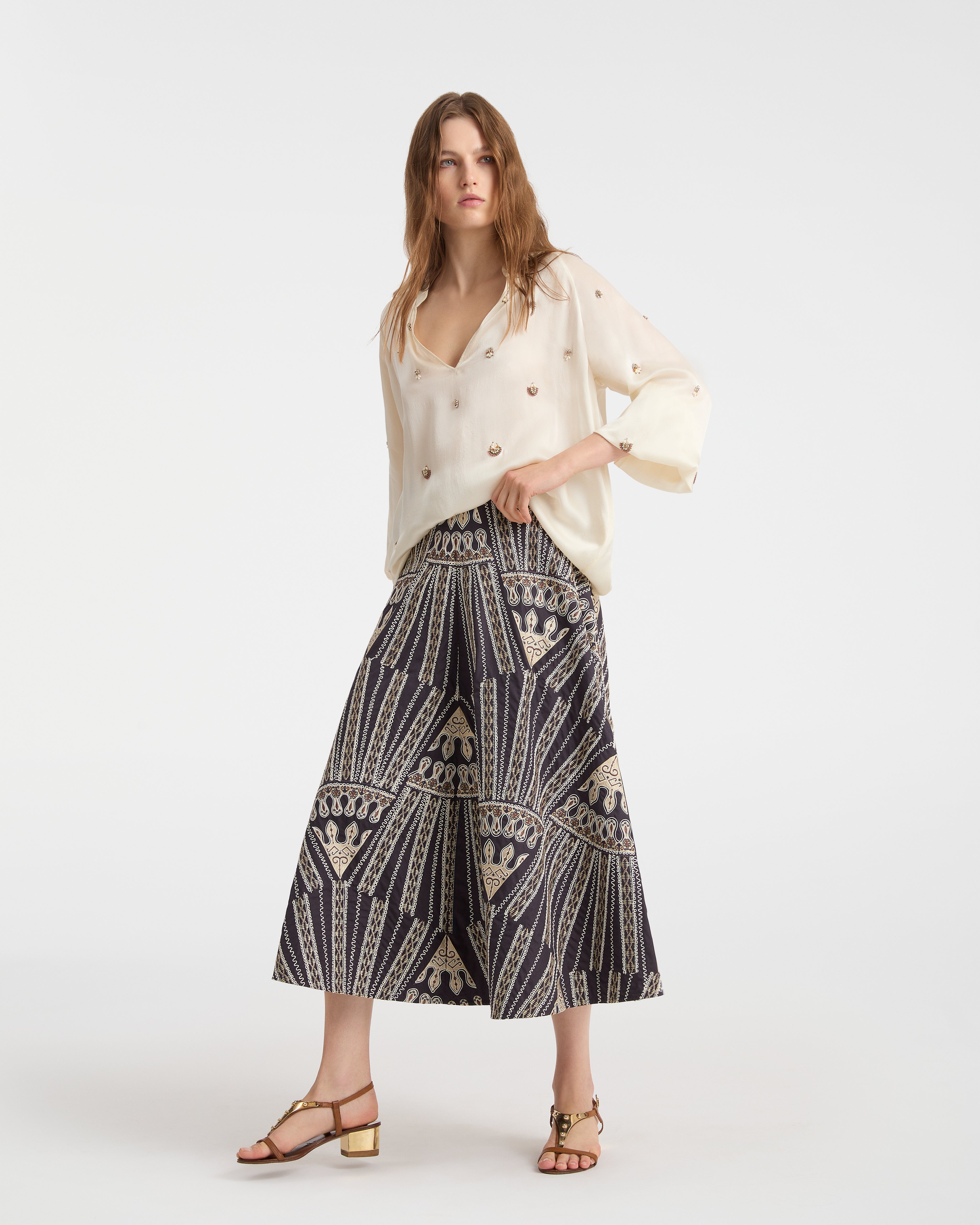 Tasha Skirt with Calliope Embroidery