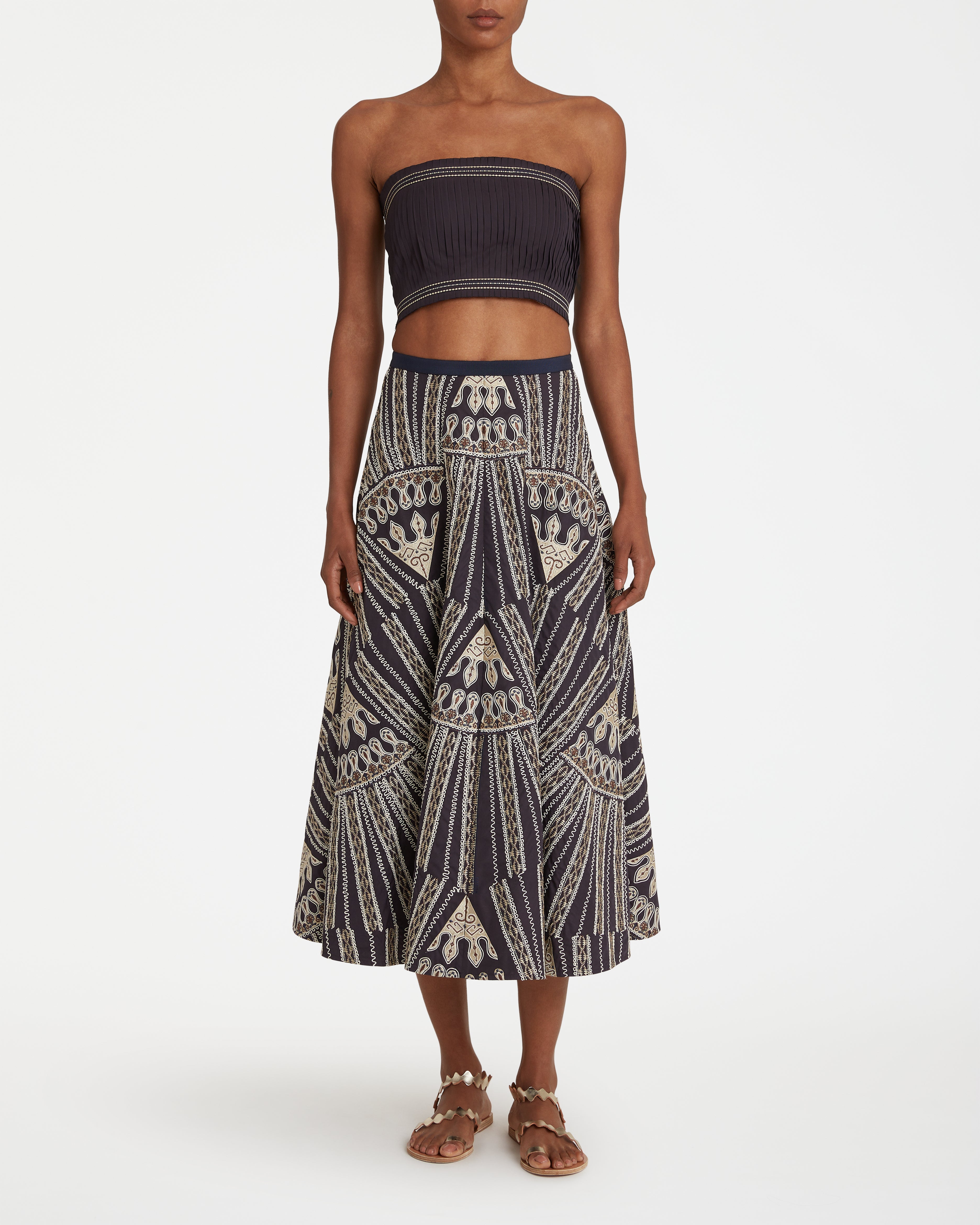 Tasha Skirt with Calliope Embroidery