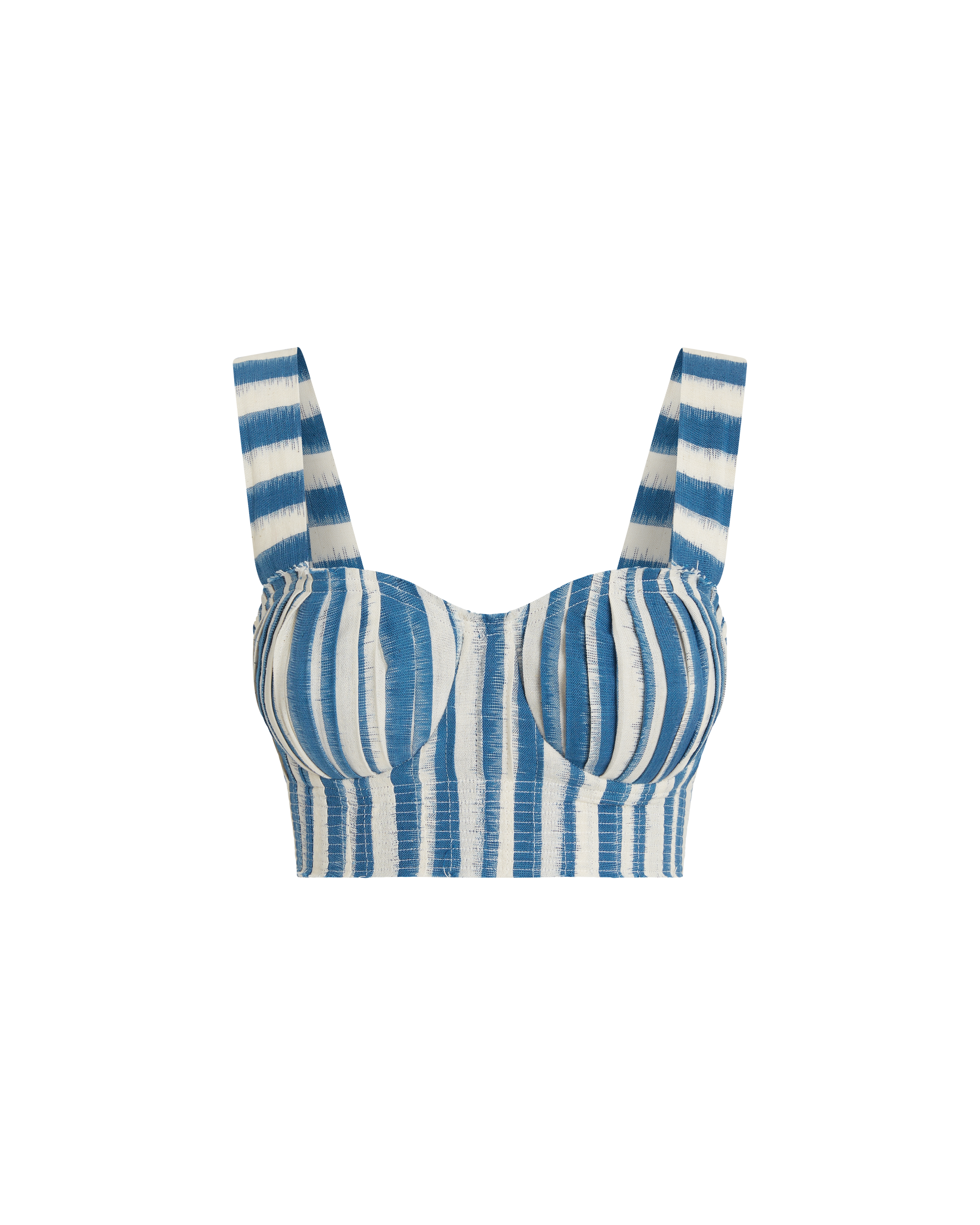 Dalia Top in Ikat Stripes