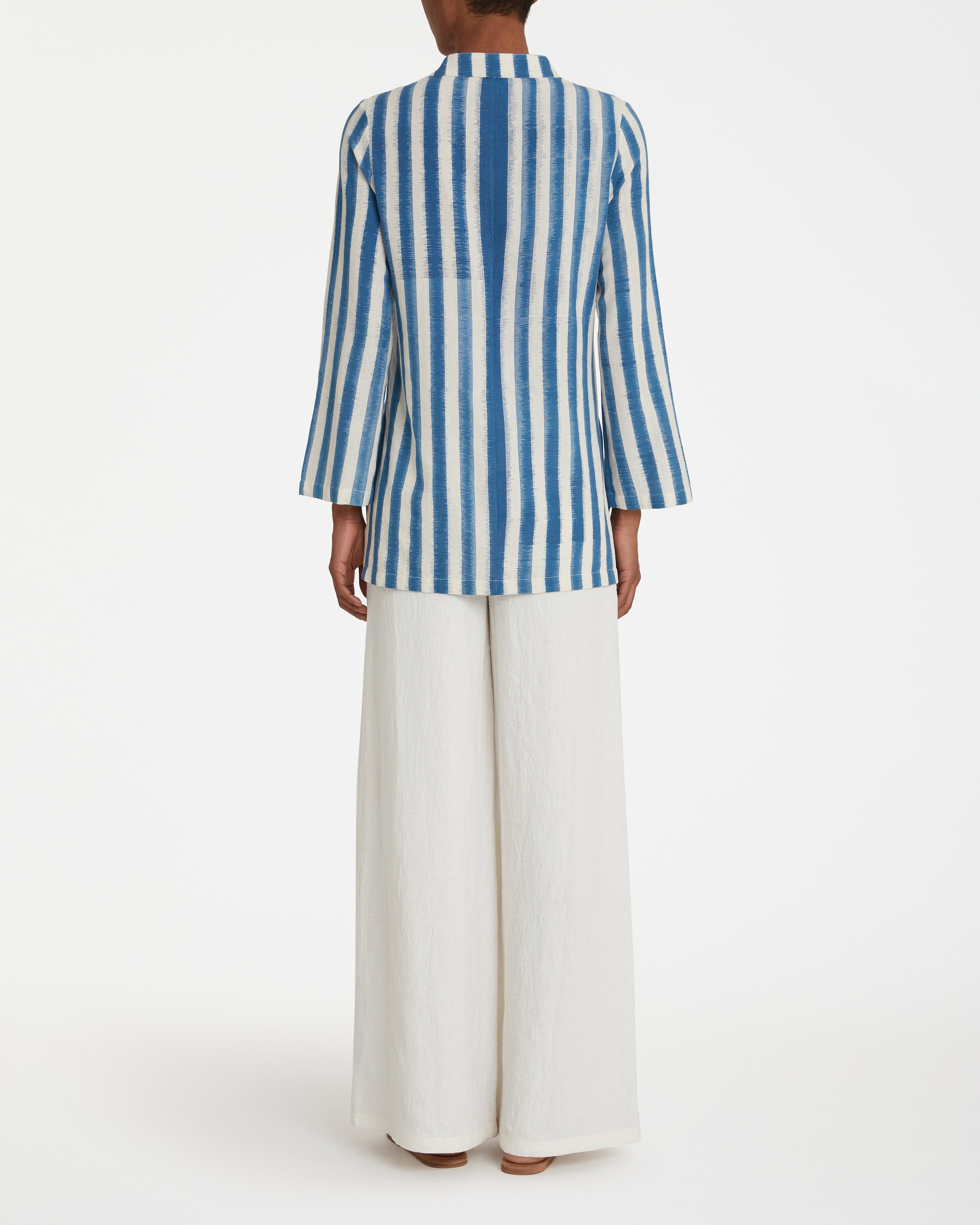 Jamila Tunic in Ikat Stripes