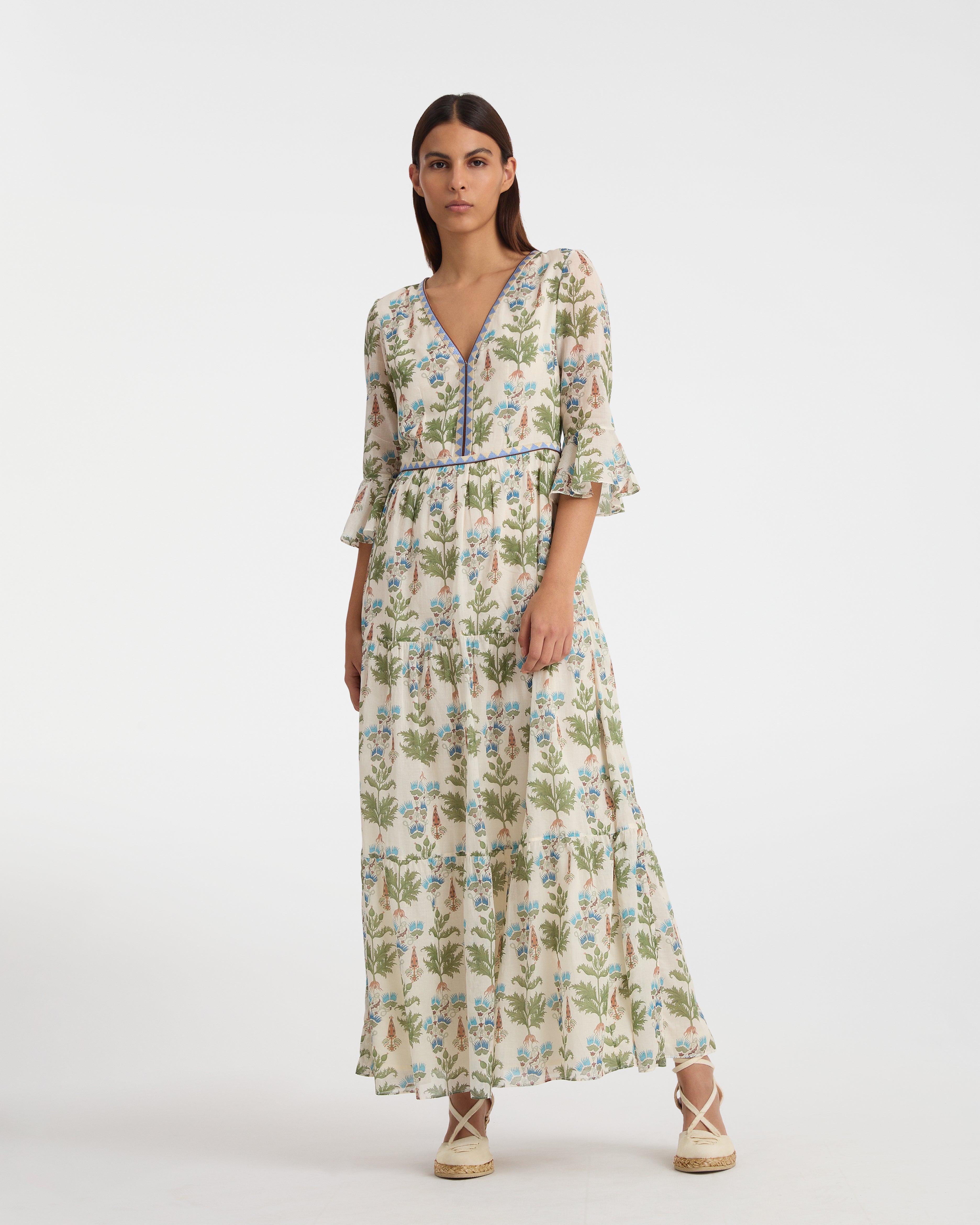 Bella Dress in Persian Botanic Print