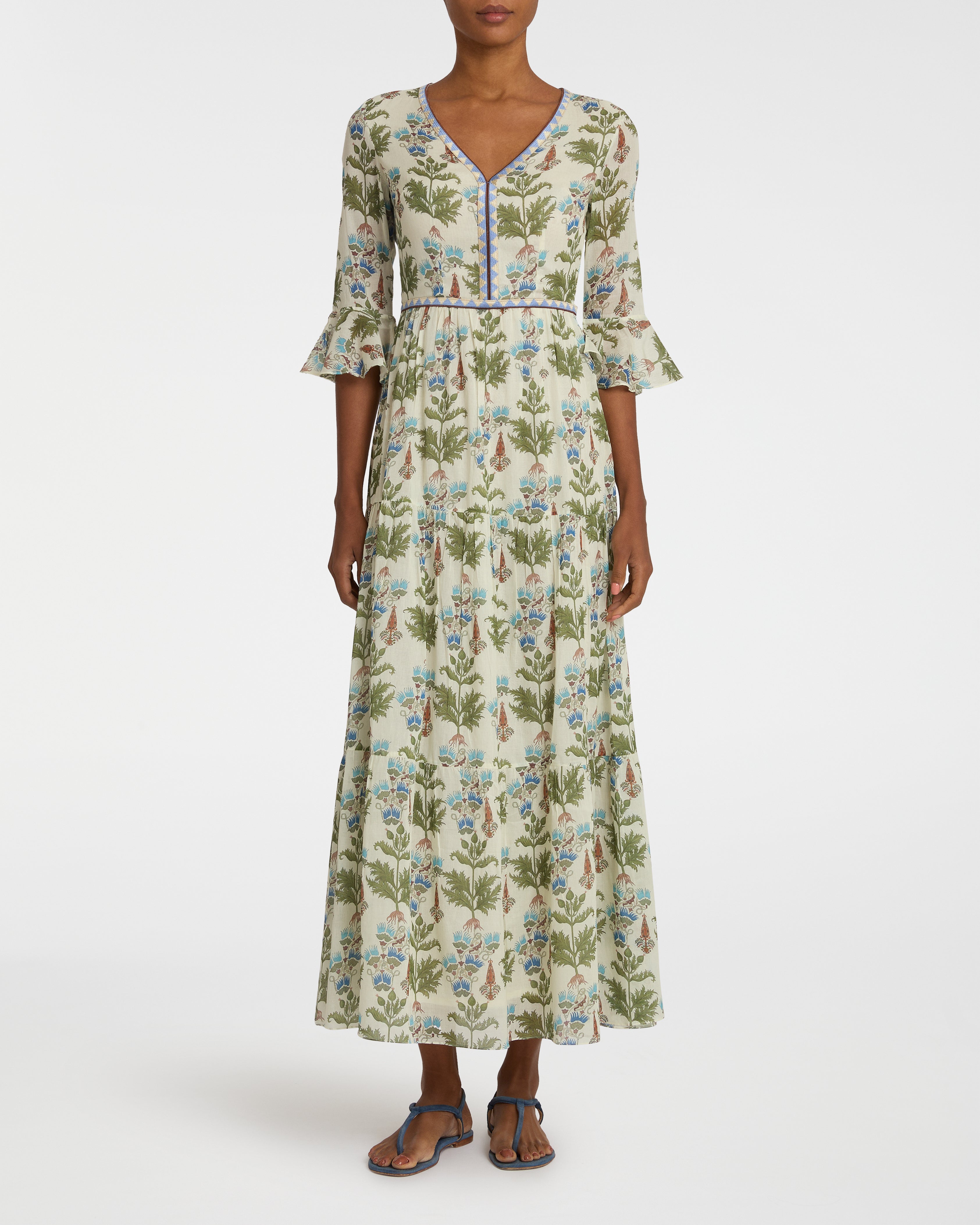Bella Dress in Persian Botanic Print