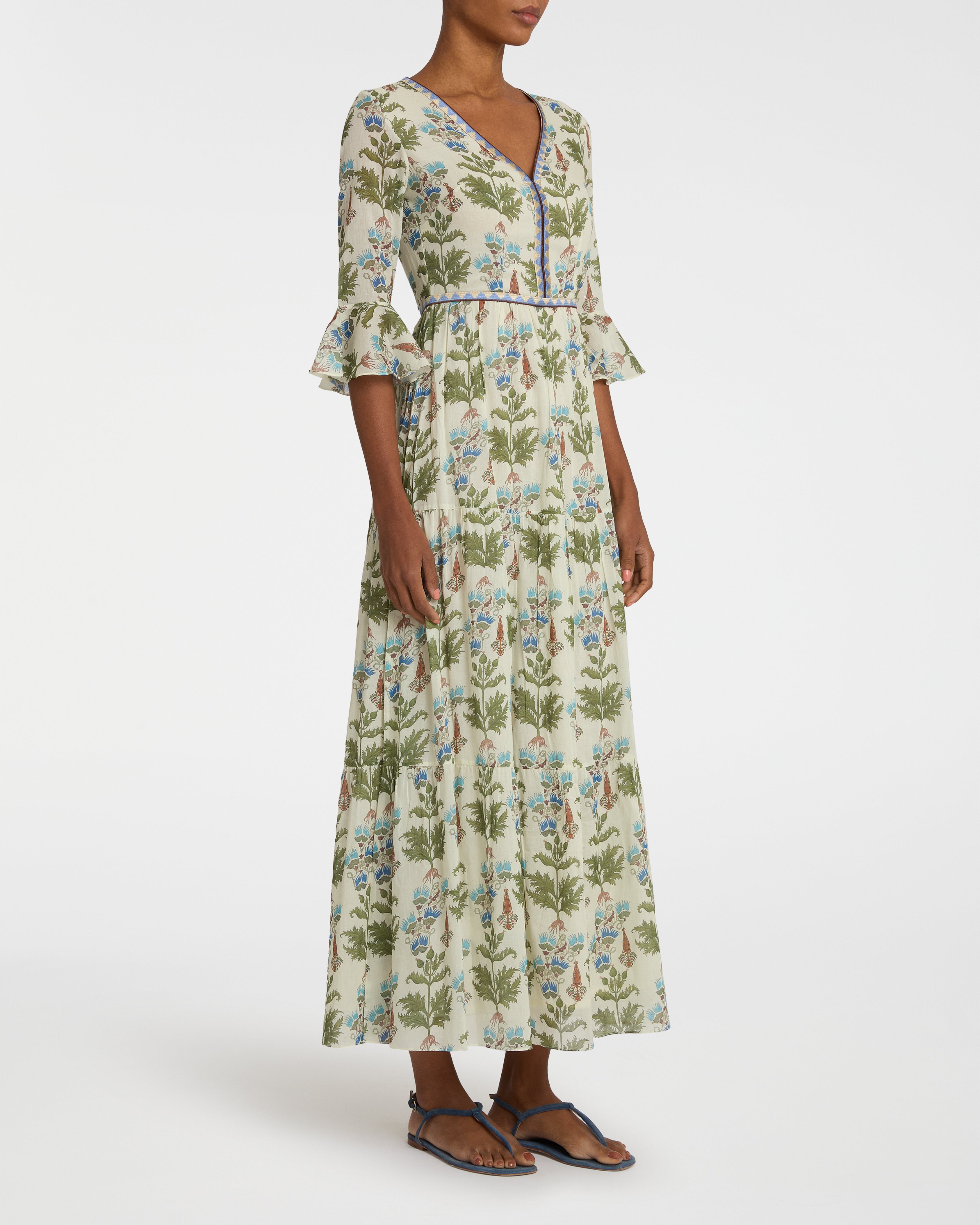 Bella Dress in Persian Botanic Print