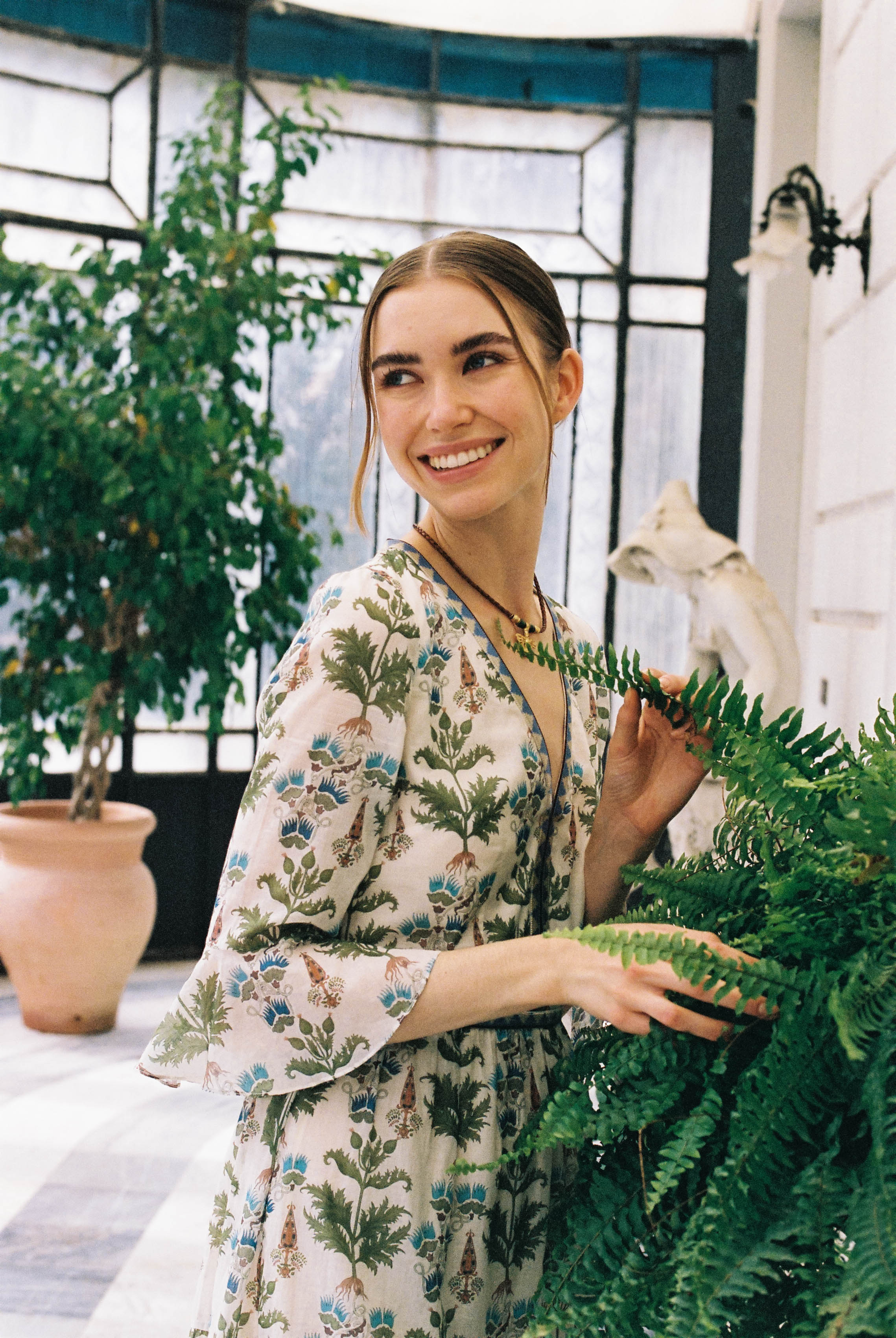 Bella Dress in Persian Botanic Print