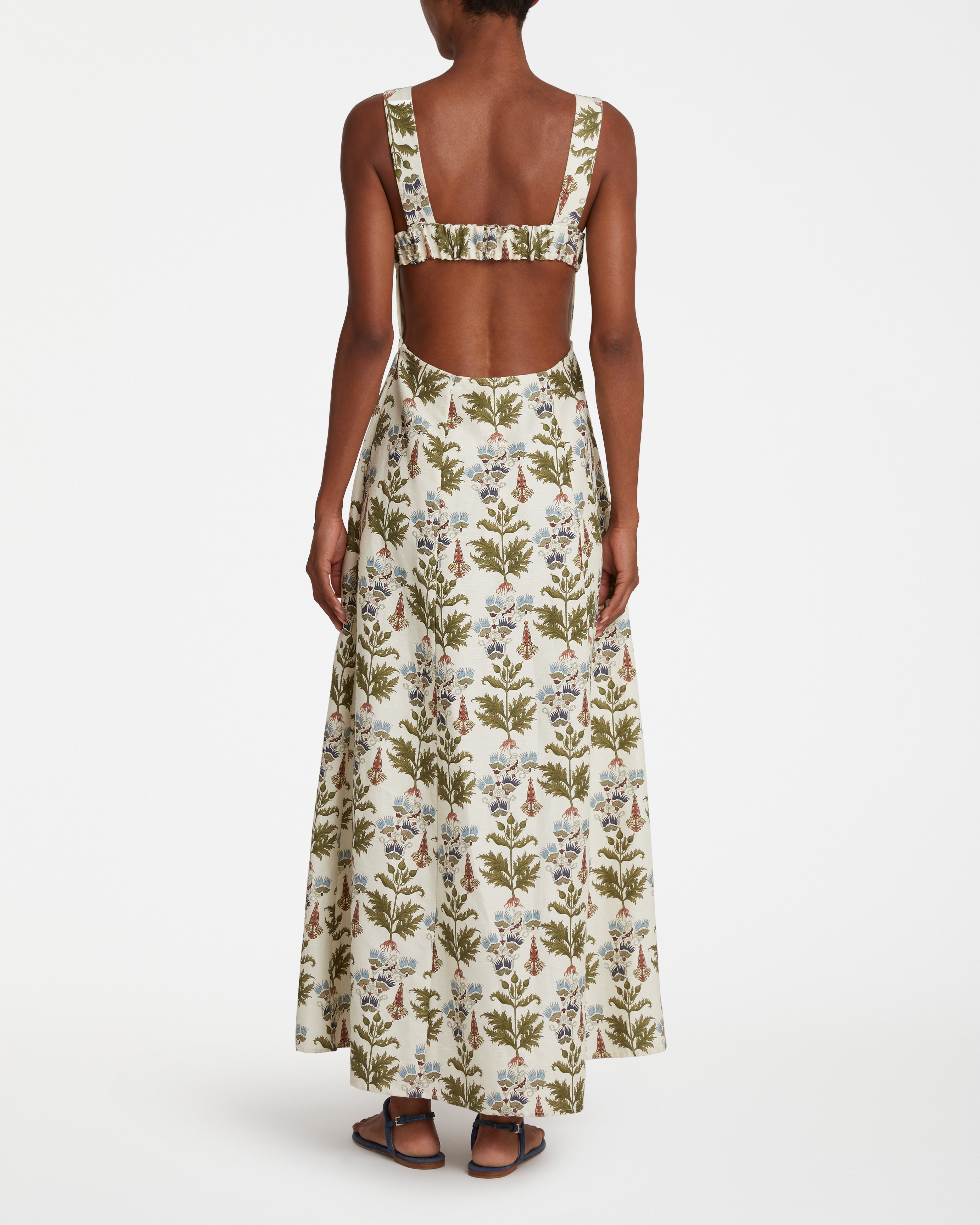 Azzurra Dress in Persian Botanic Print