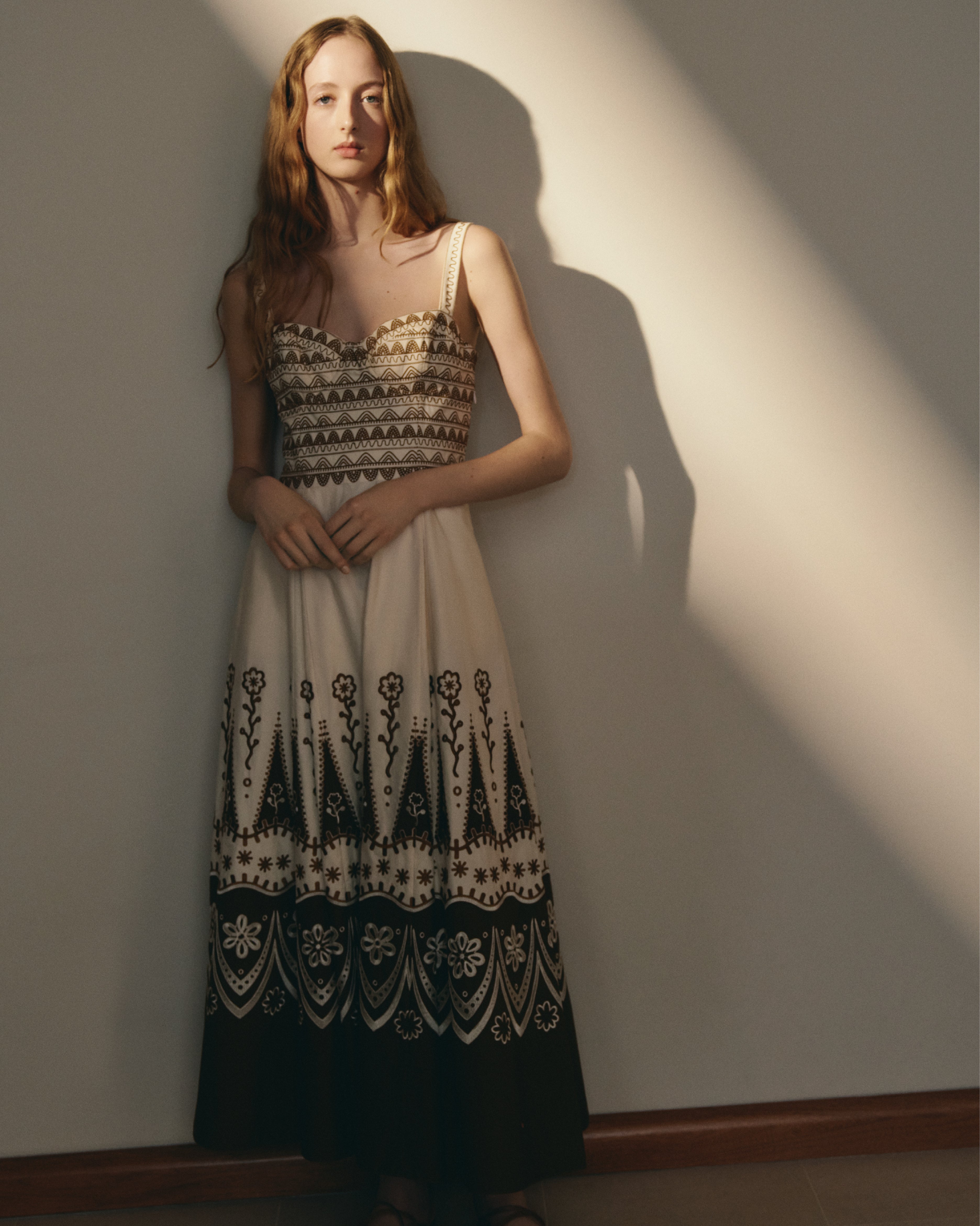 Elida Dress with Alabama Embroidery