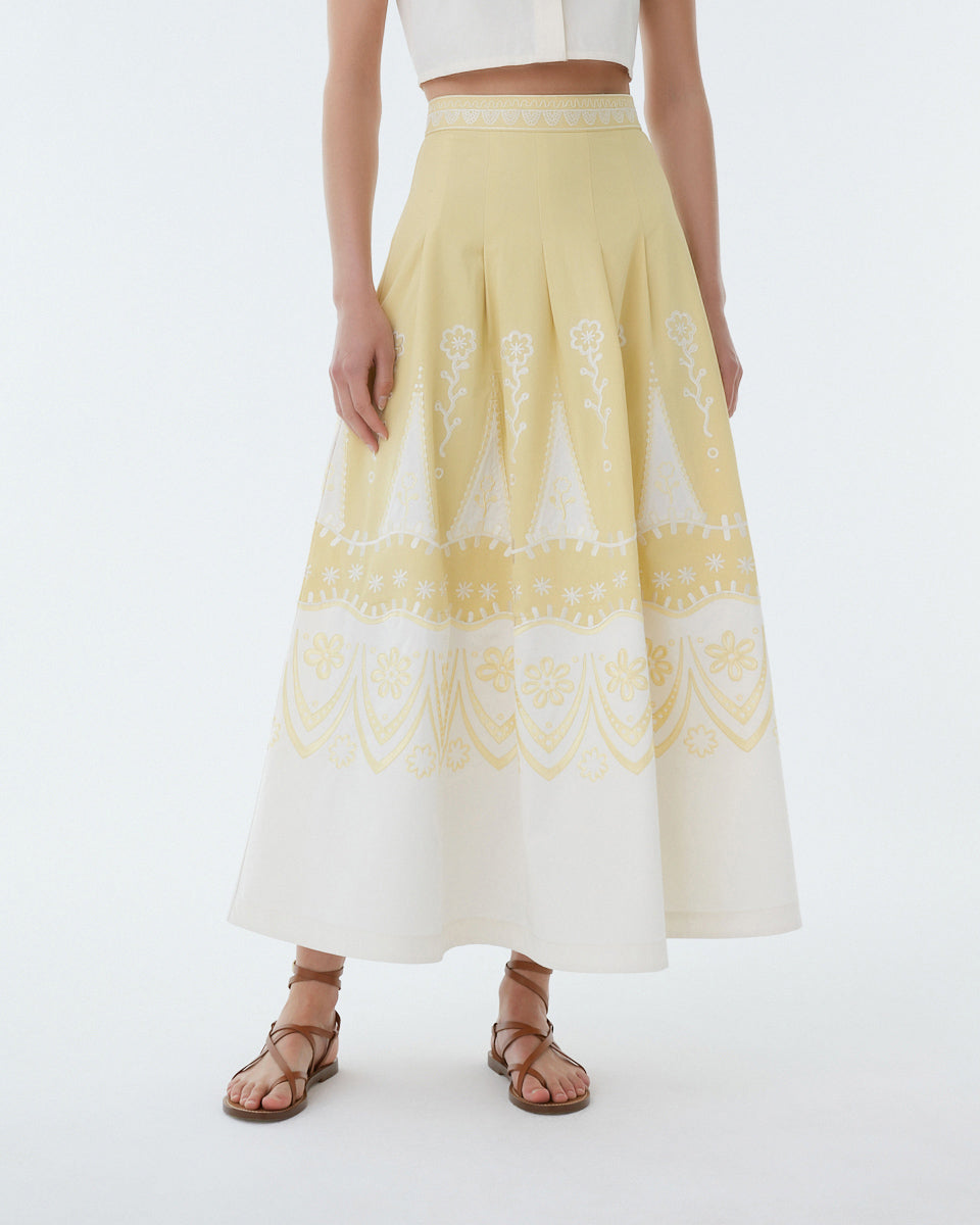 Amelianna Skirt with Alabama Embroidery