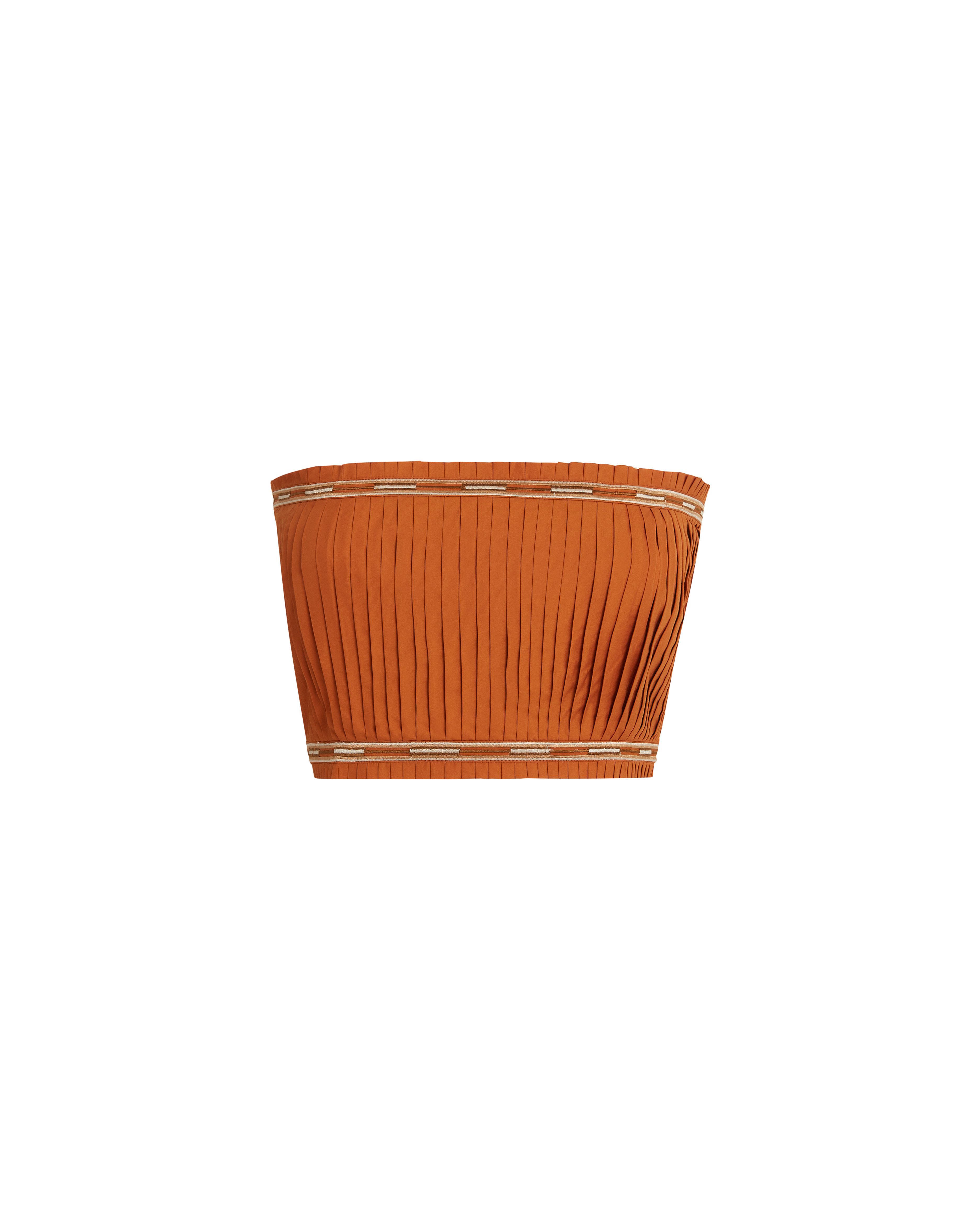 Flavia Top with Backgammon Embroidery