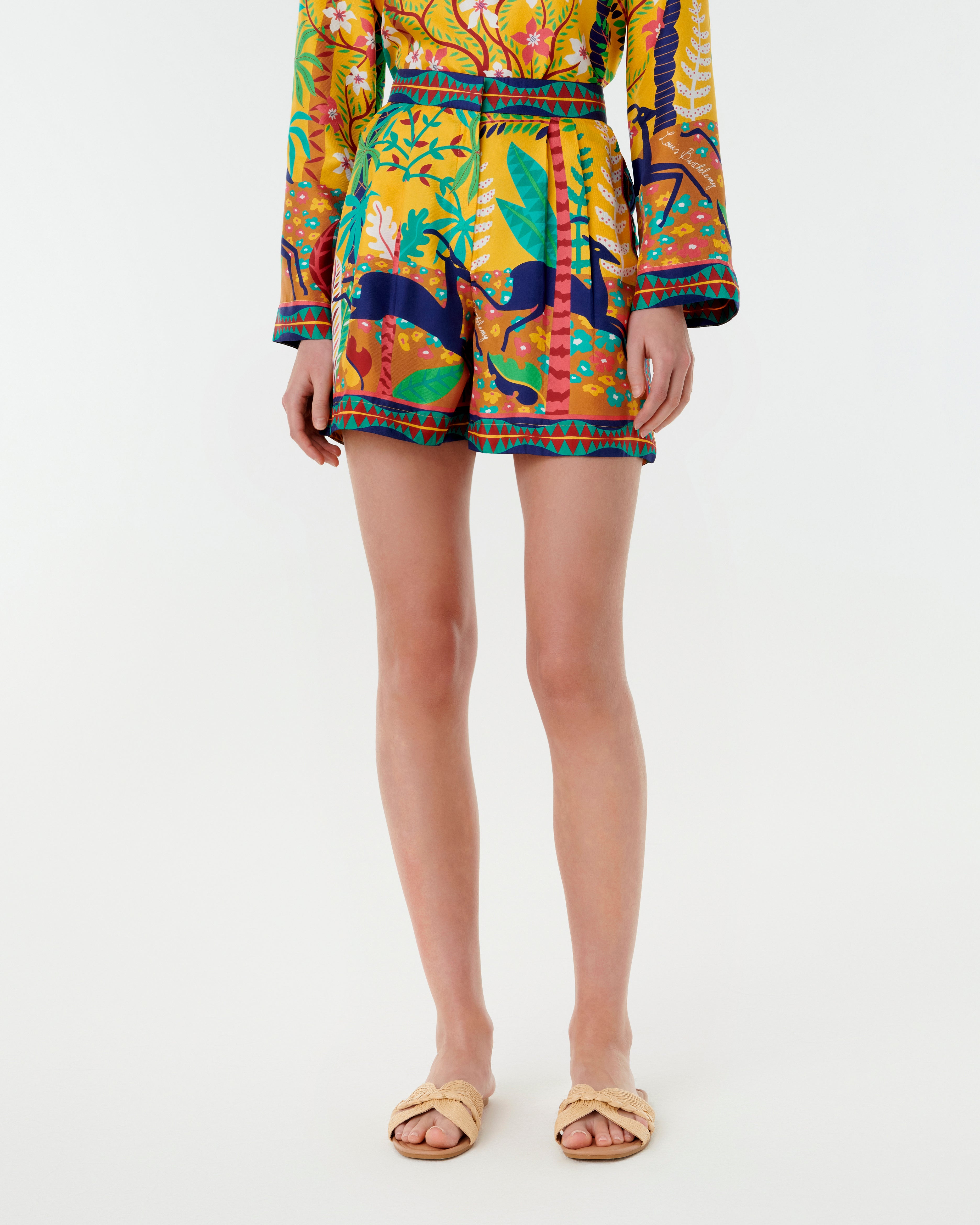 Tamu Shorts in Louis Barthélemy Print