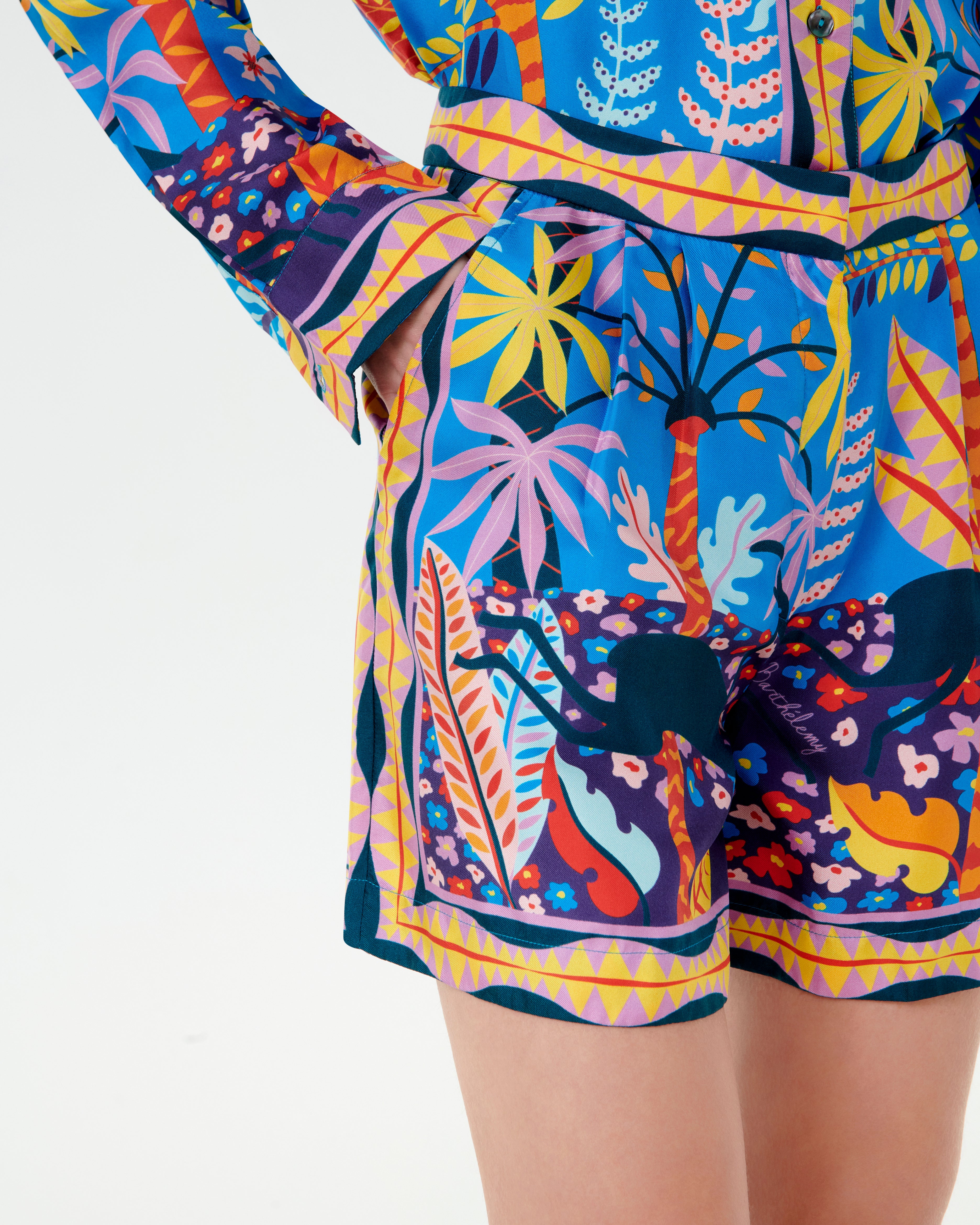 Tamu Shorts in Louis Barthélemy Print