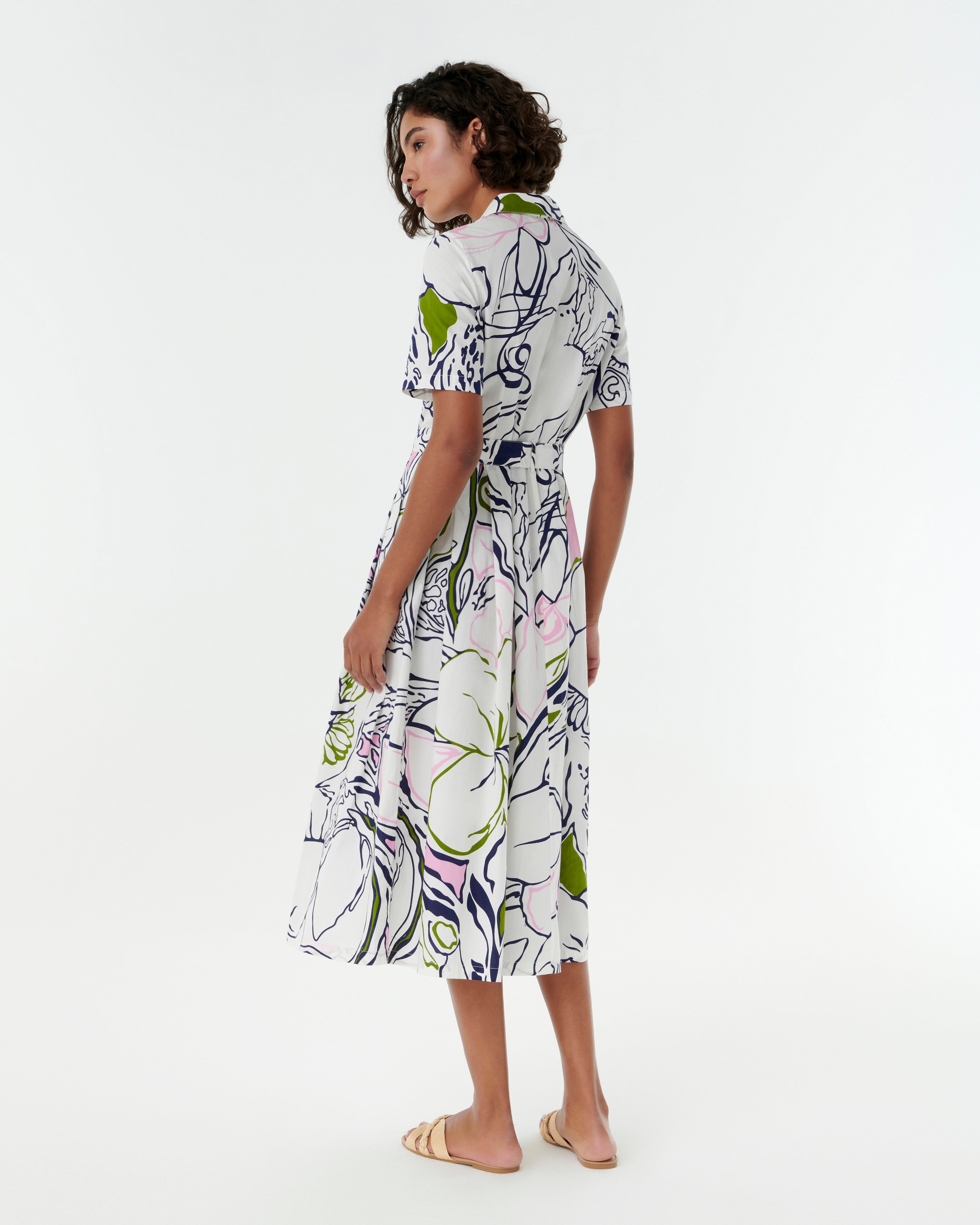 Claudia Dress in Calypso Print
