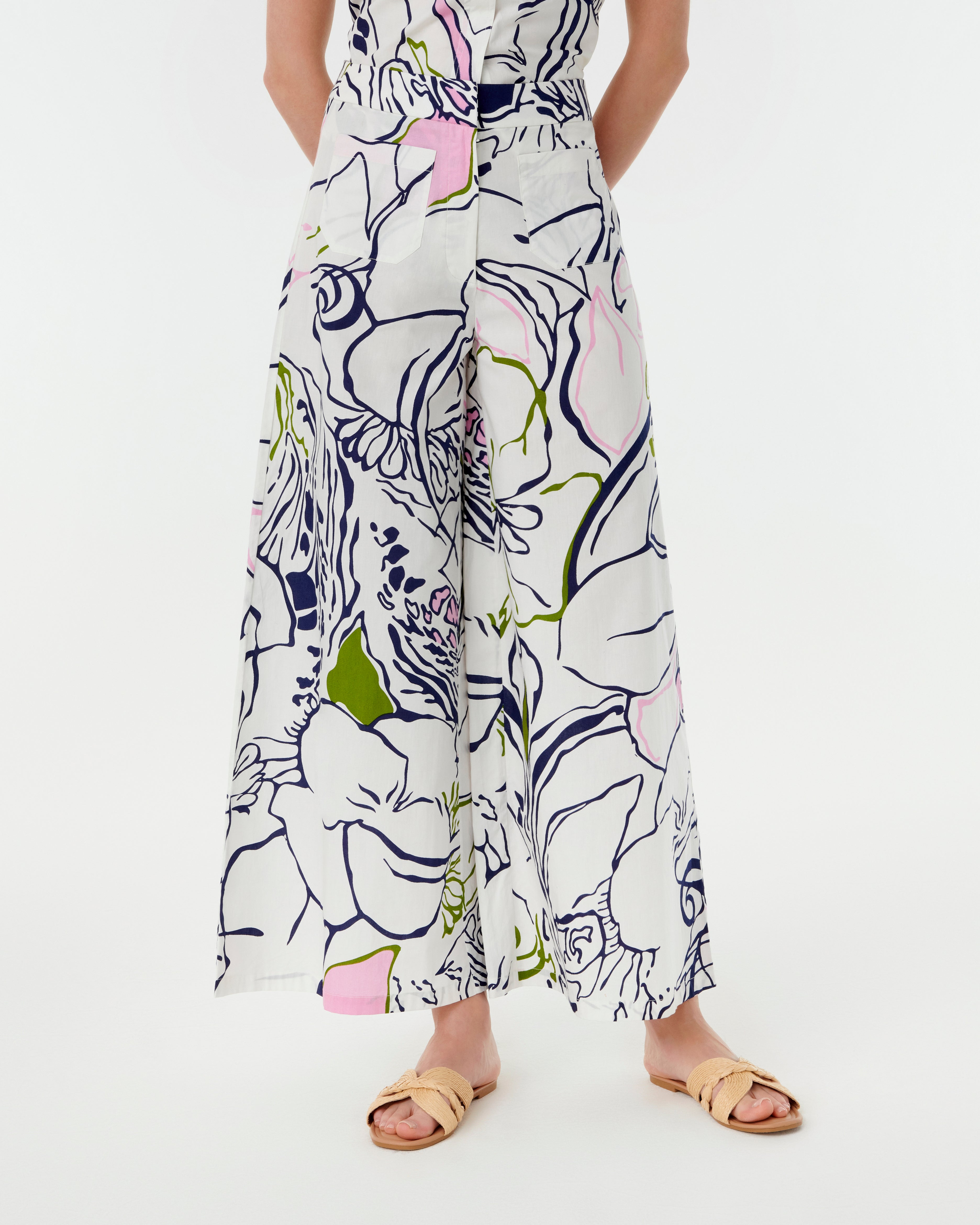 Adele Trousers in Calypso Print