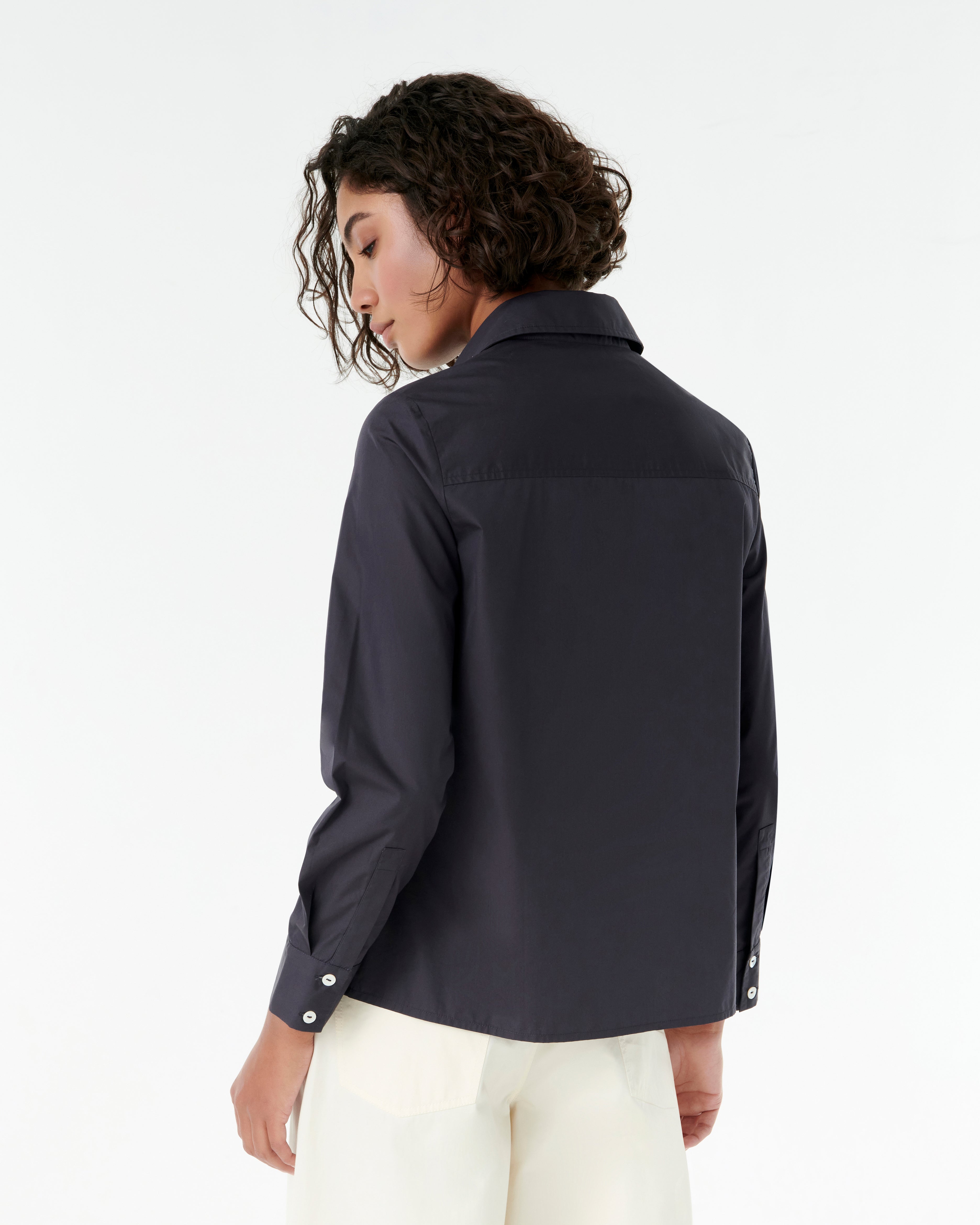 Cassandra Shirt with Greek Rooster Embroidery