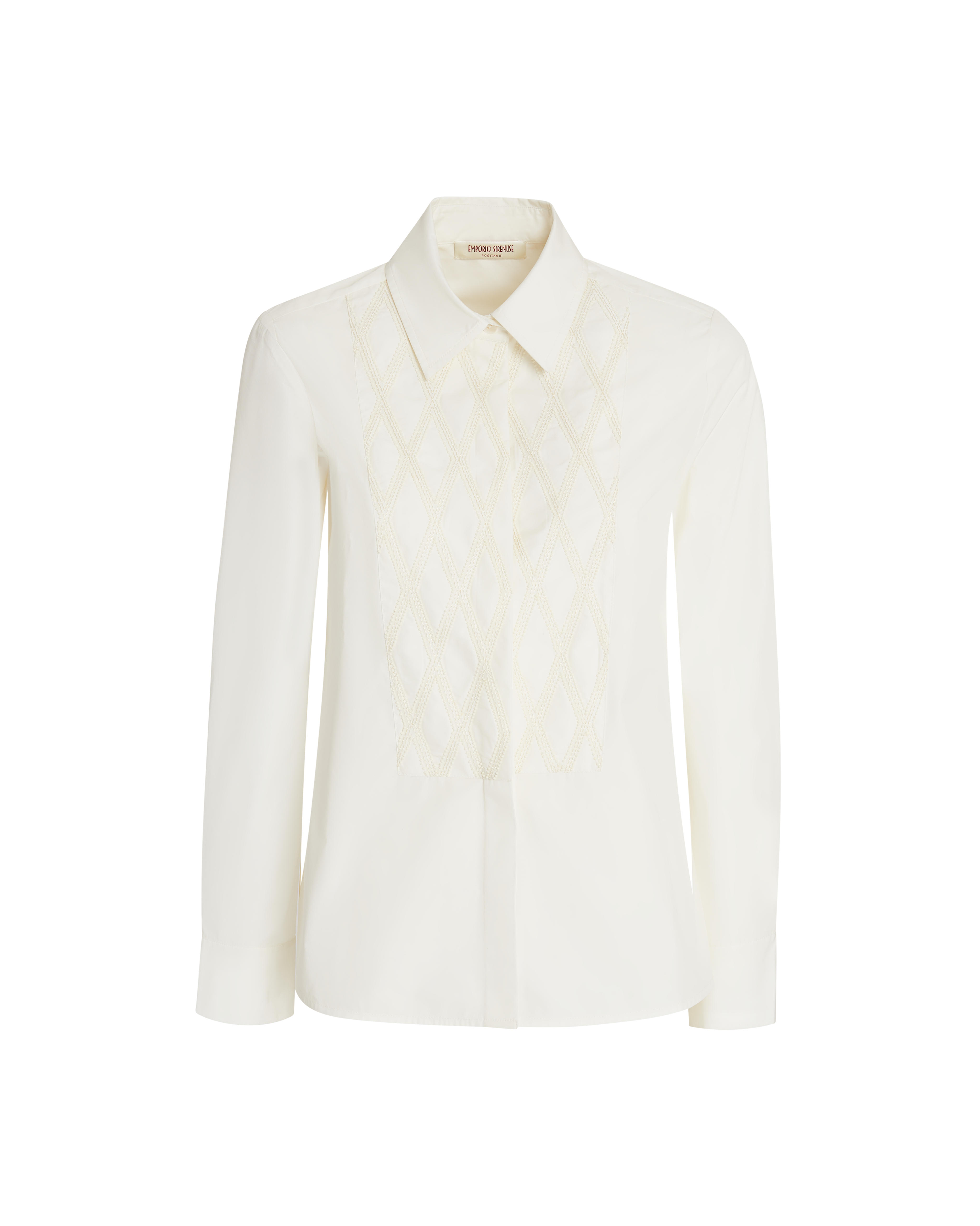 Cassandra Shirt with Greek Rooster Embroidery